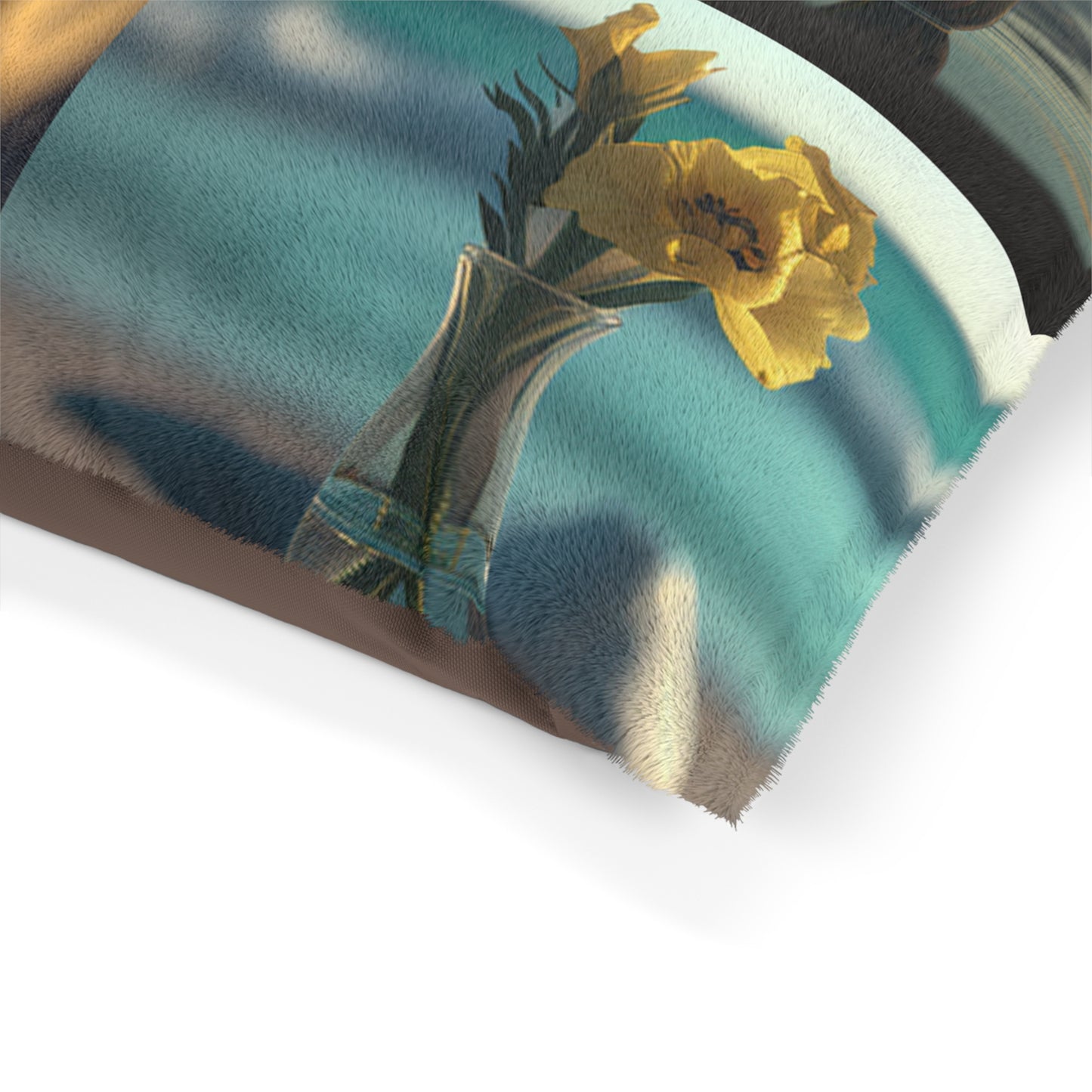 Pet Bed Yellow Gladiolus glass 5