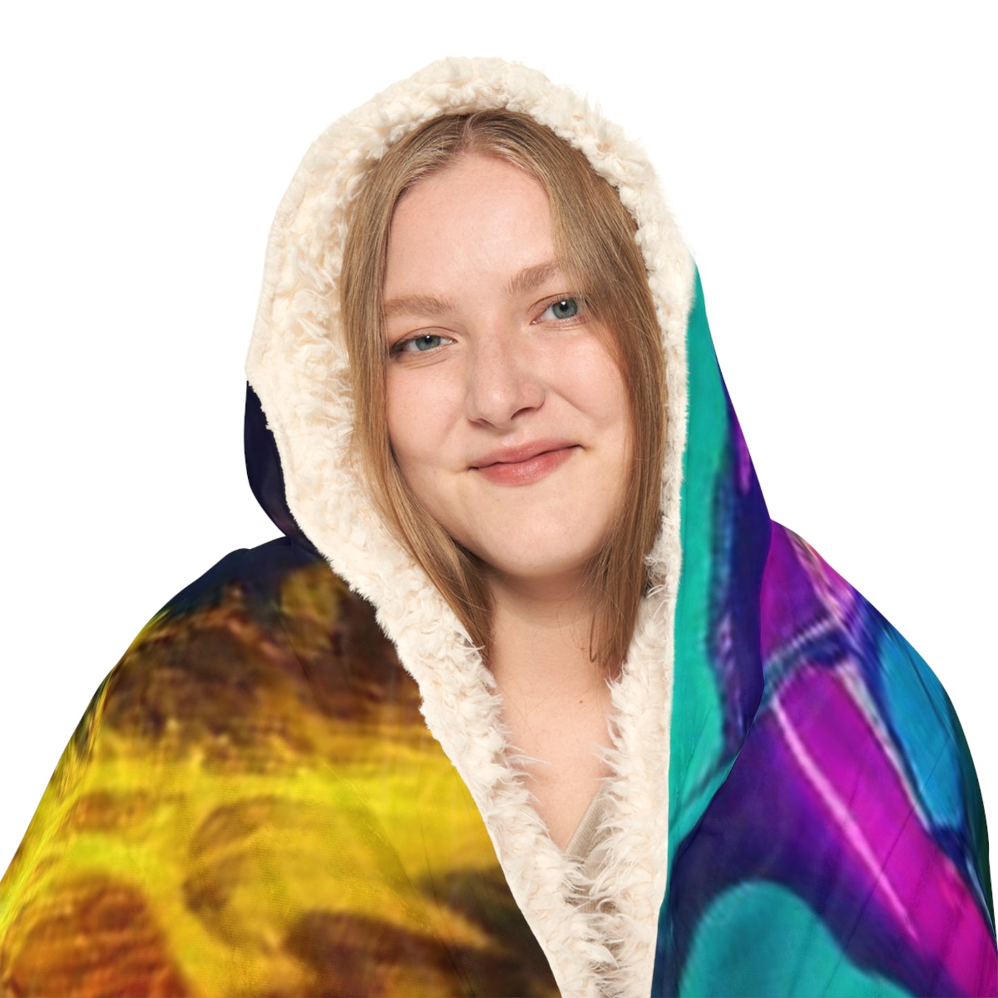 Snuggle Hooded Blanket Florescent Glow 4