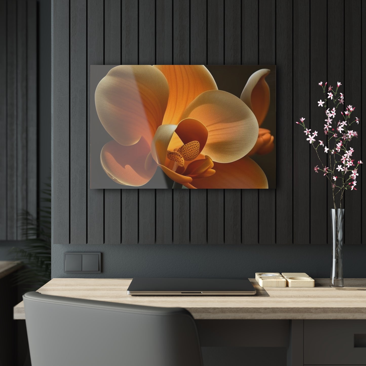 Acrylic Prints Orange Orchid 4