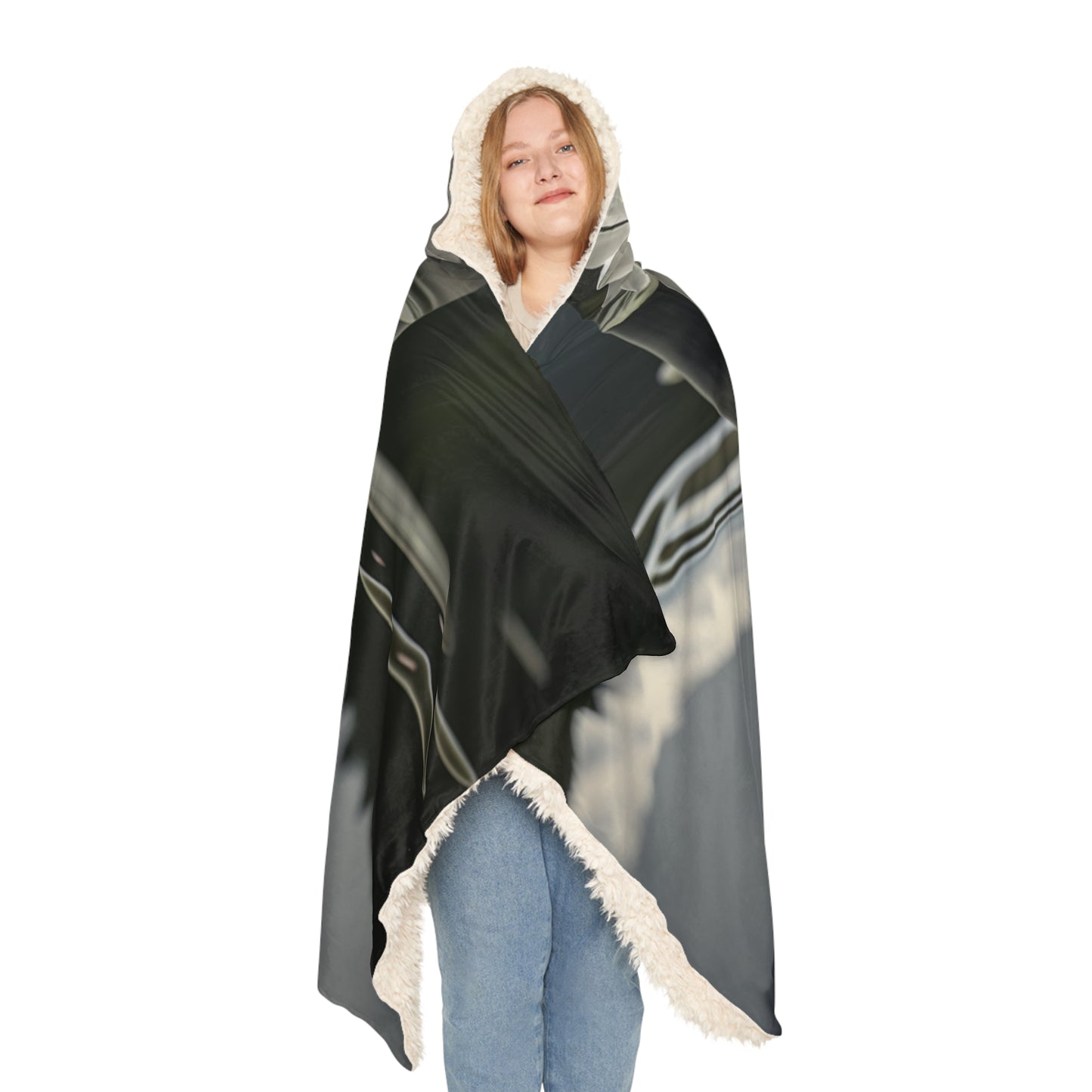 Snuggle Hooded Blanket White Dahlia 3