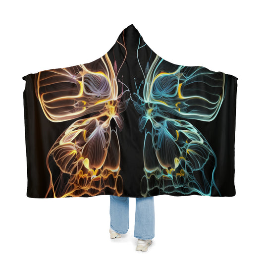 Snuggle Hooded Blanket Neon Glo Butterfly 3