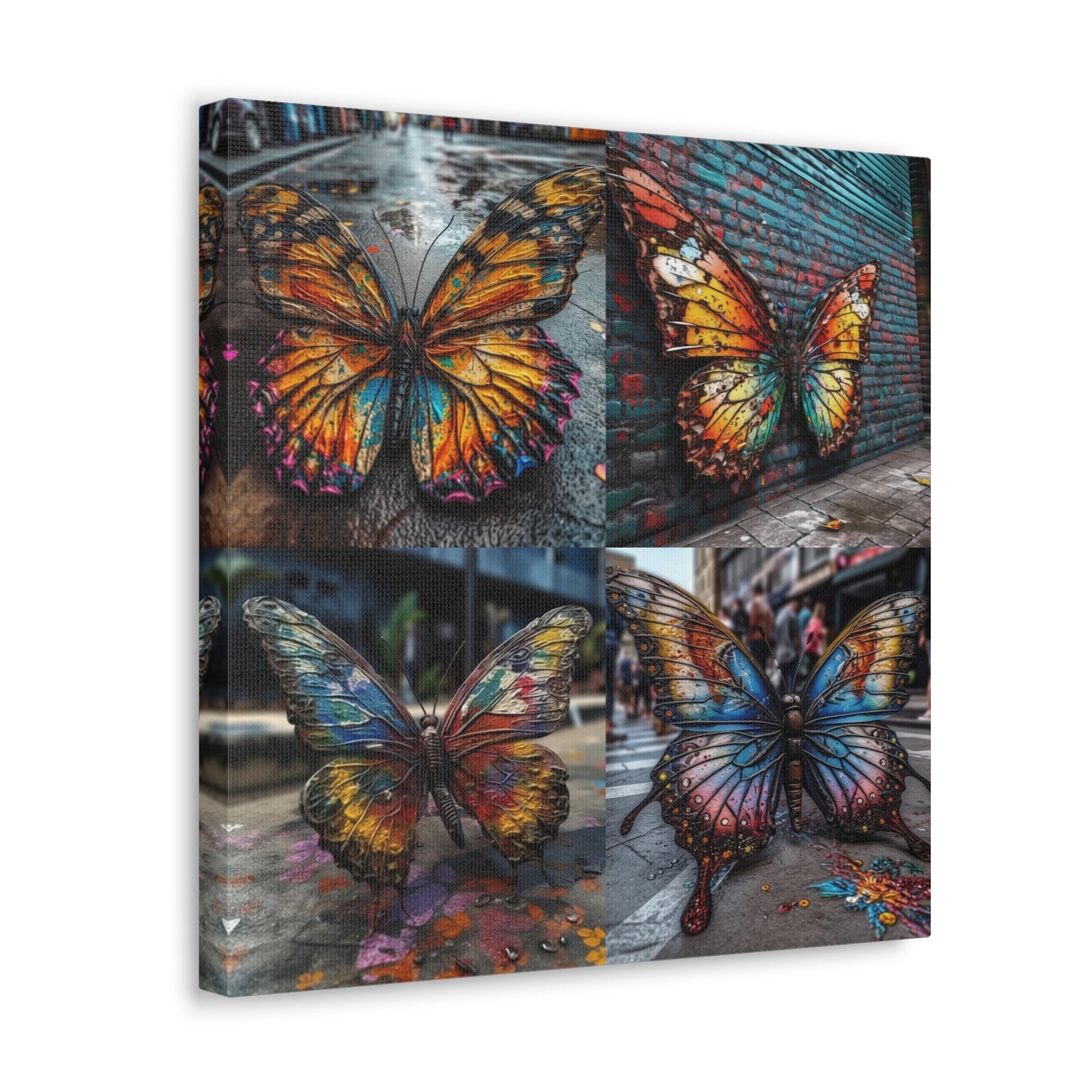 Canvas Gallery Wraps Liquid Street Butterfly 5