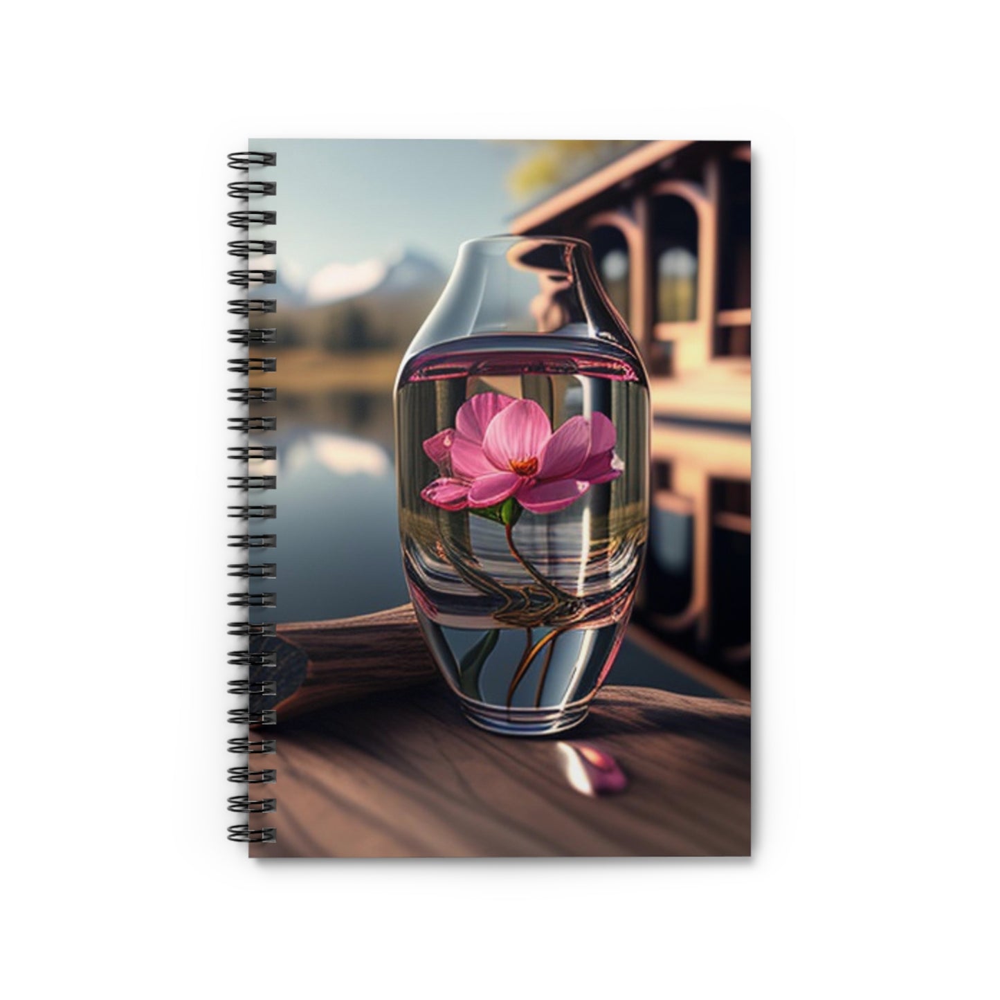 Spiral Notebook - Ruled Line Pink Magnolia 3