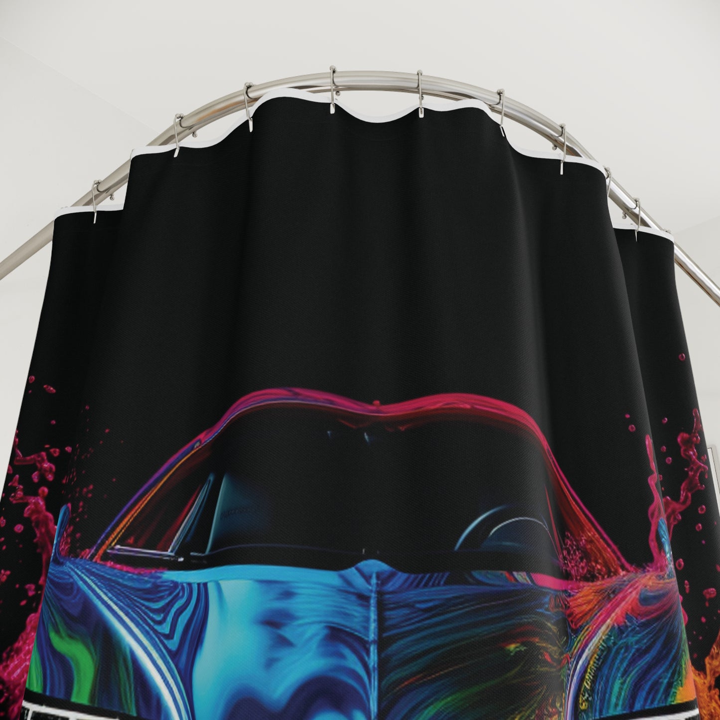 Polyester Shower Curtain Bugatti Water 4
