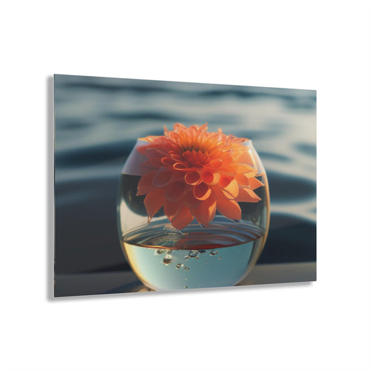 Acrylic Prints Dahlia Orange 2