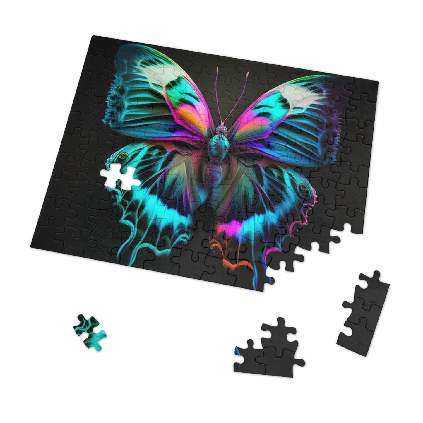 Jigsaw Puzzle (30, 110, 252, 500,1000-Piece) Neon Butterfly Fusion 4