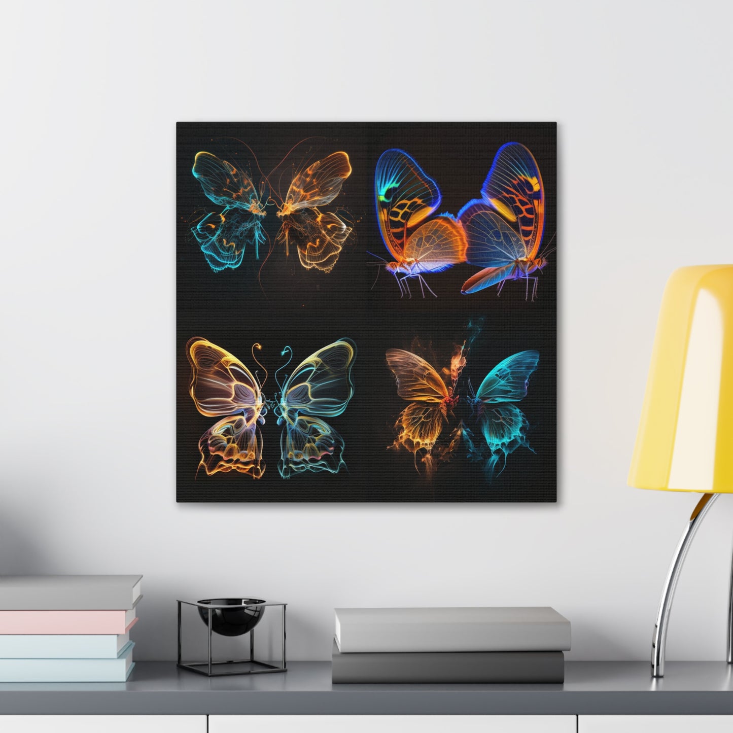 Canvas Gallery Wraps Neon Glo Butterfly 5