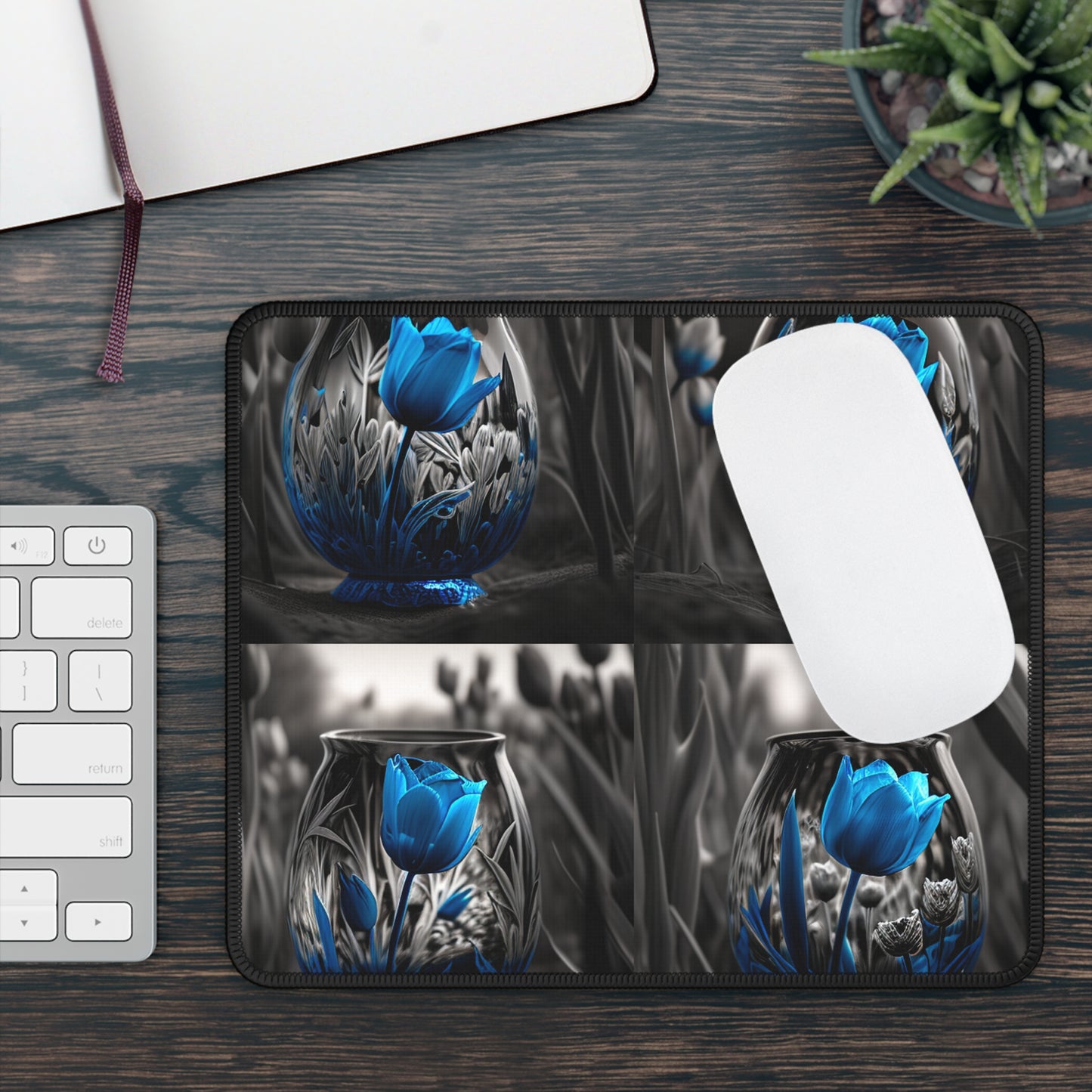 Gaming Mouse Pad  Tulip Blue 5