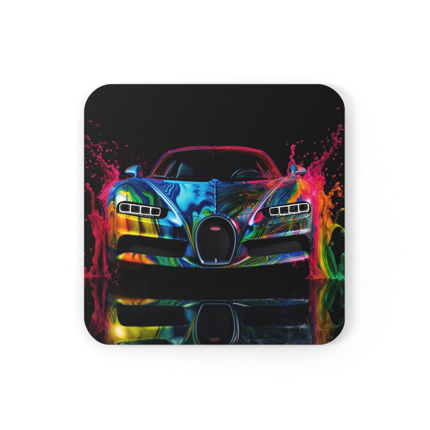 Corkwood Coaster Set Bugatti Water 4