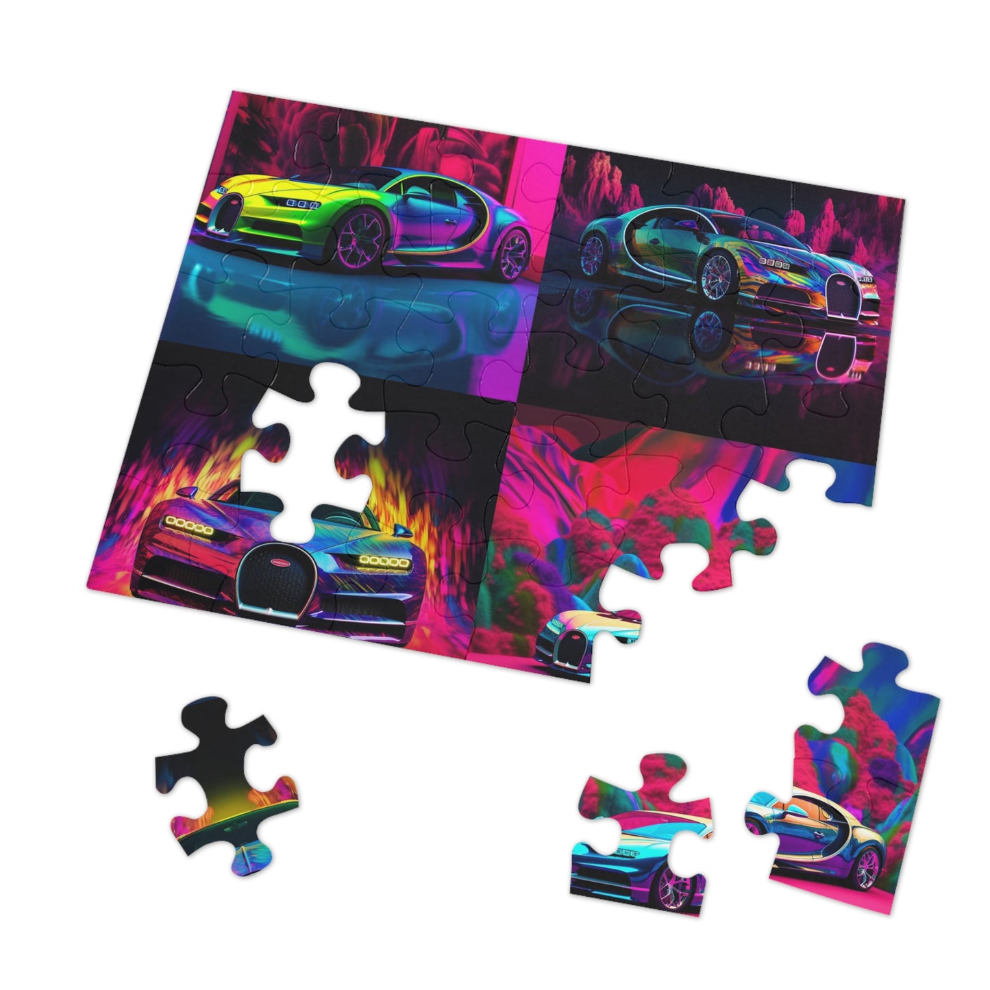 Jigsaw Puzzle (30, 110, 252, 500,1000-Piece) Florescent Bugatti Flair 5