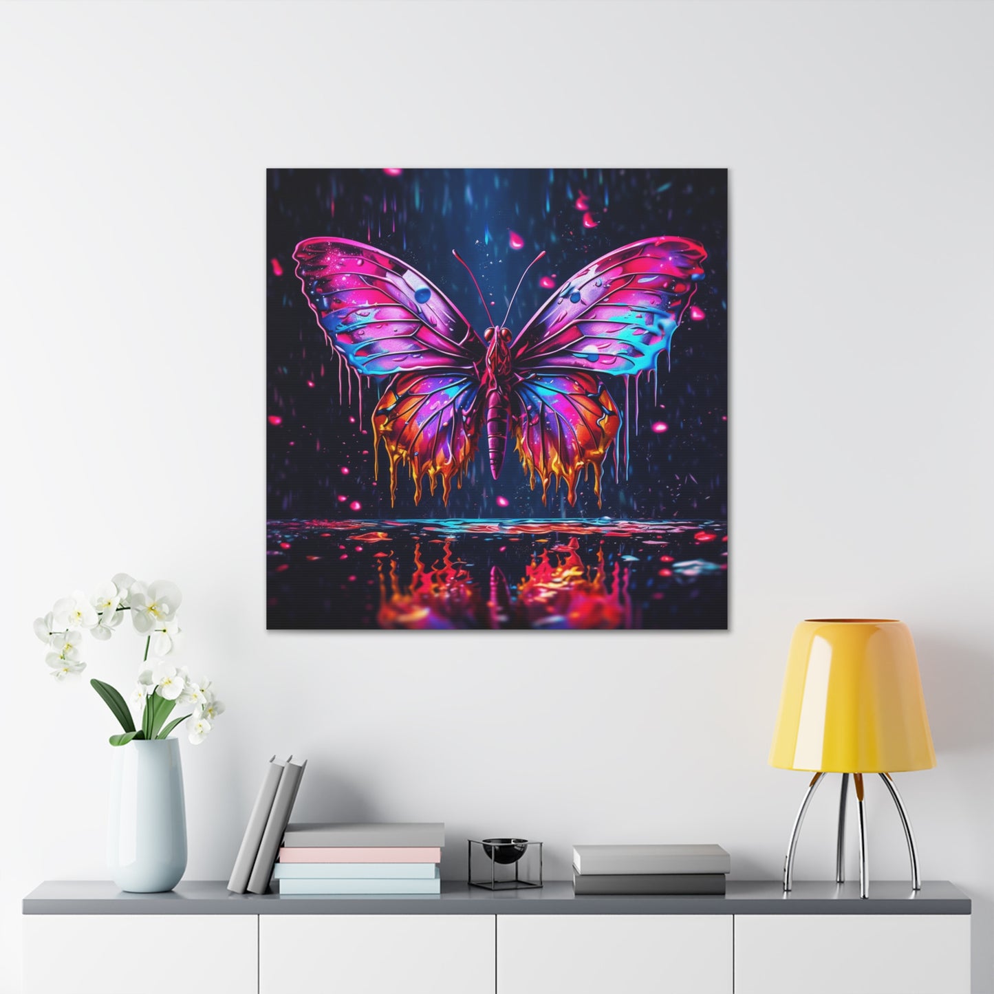 Canvas Gallery Wraps Pink Butterfly Flair 2