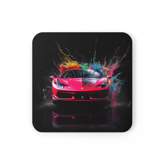 Corkwood Coaster Set Ferrari Water Splash 2