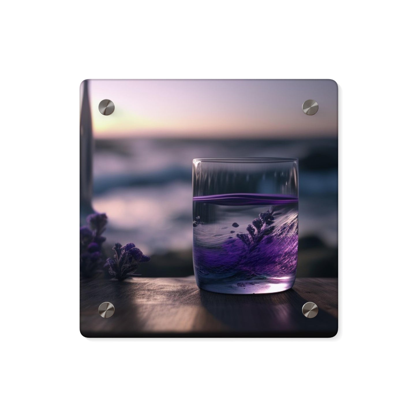 Acrylic Wall Art Panels Lavender in a vase 4