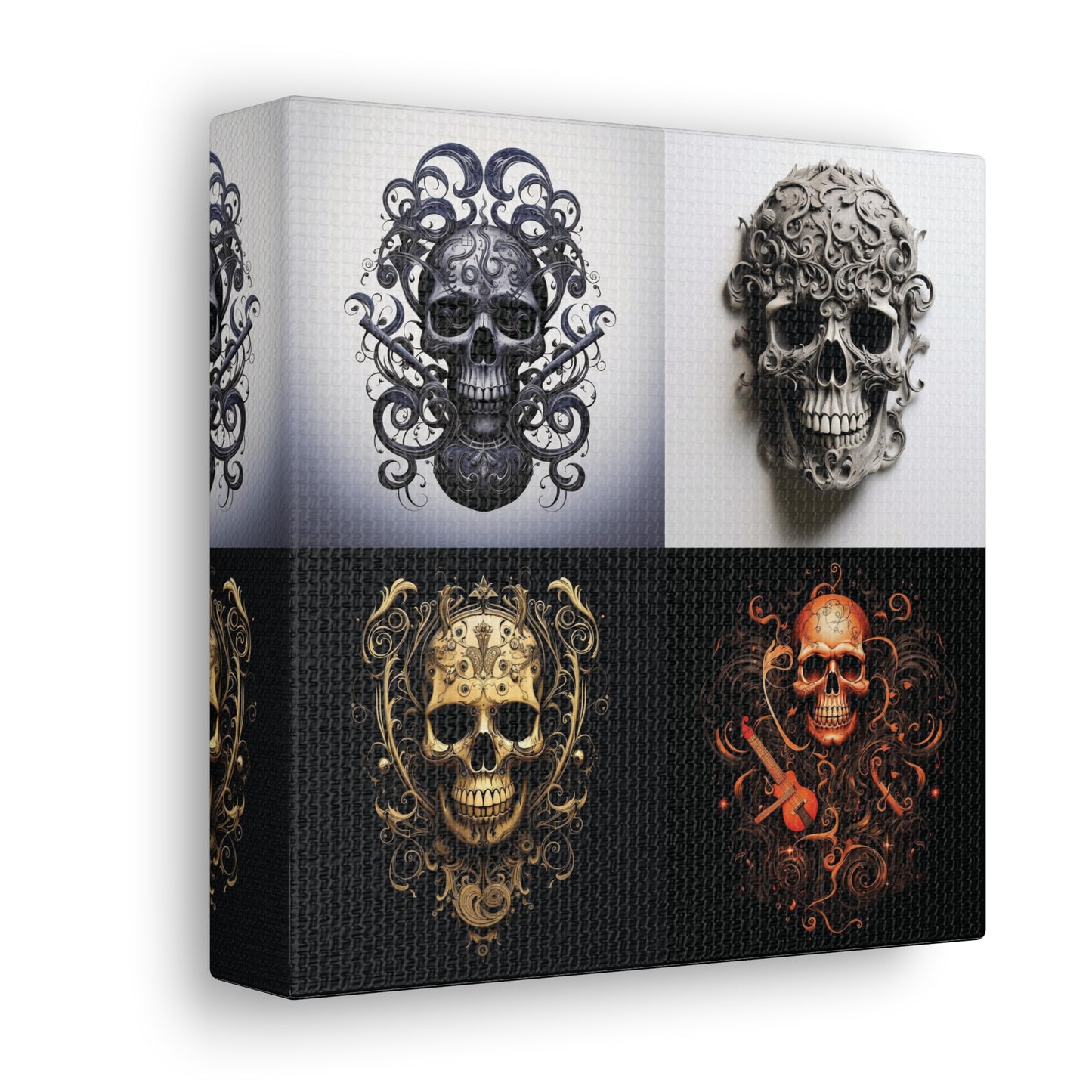 Canvas Gallery Wraps Skull Treble Clef 5