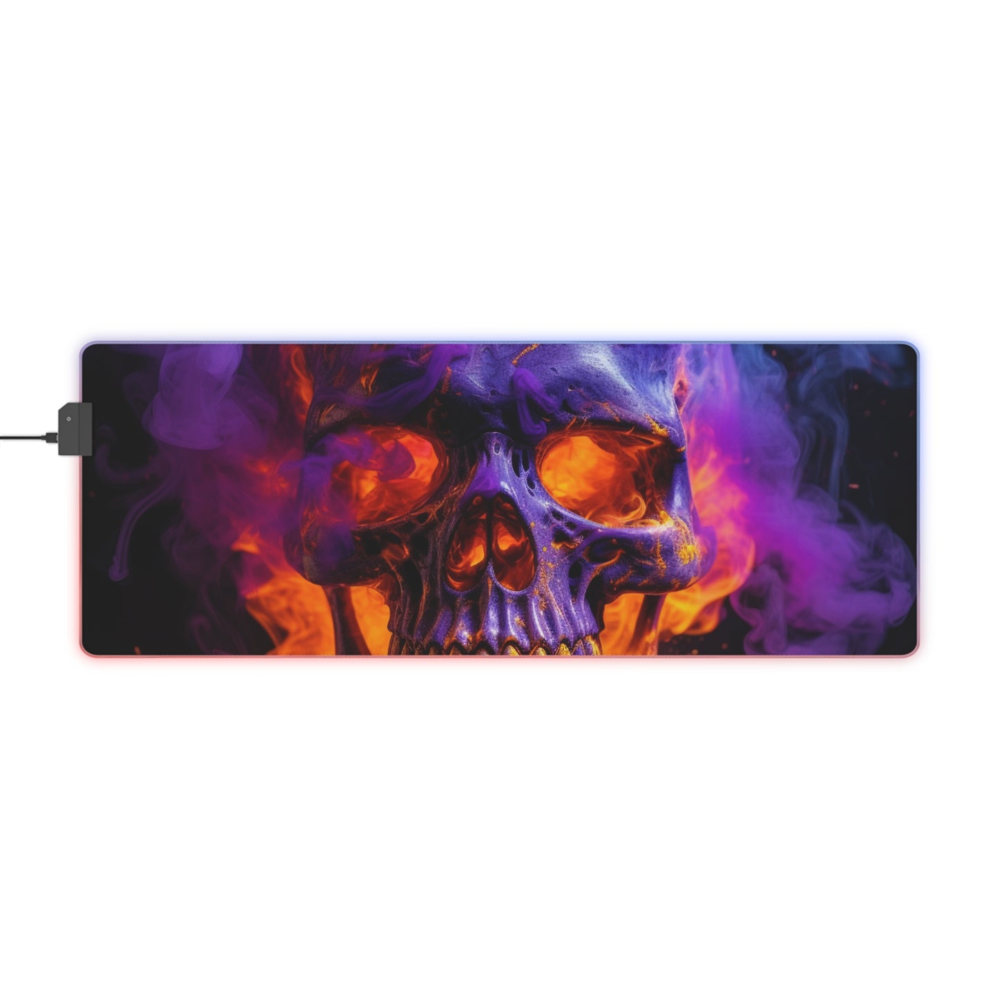 LED Gaming Mouse Pad Macro Skull 1