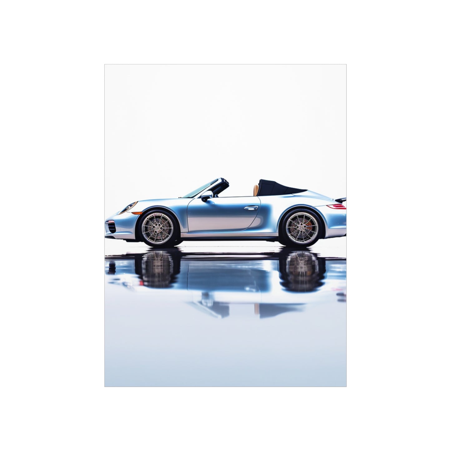 Premium Matte Vertical Posters 911 Speedster on water 1