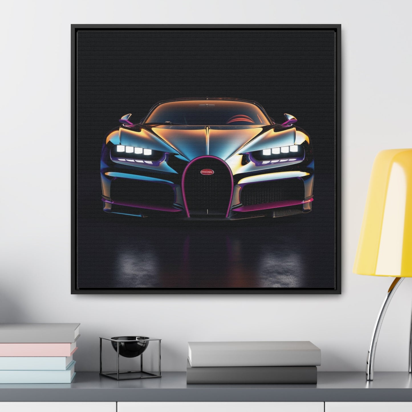 Gallery Canvas Wraps, Square Frame Hyper Bugatti Chiron 1