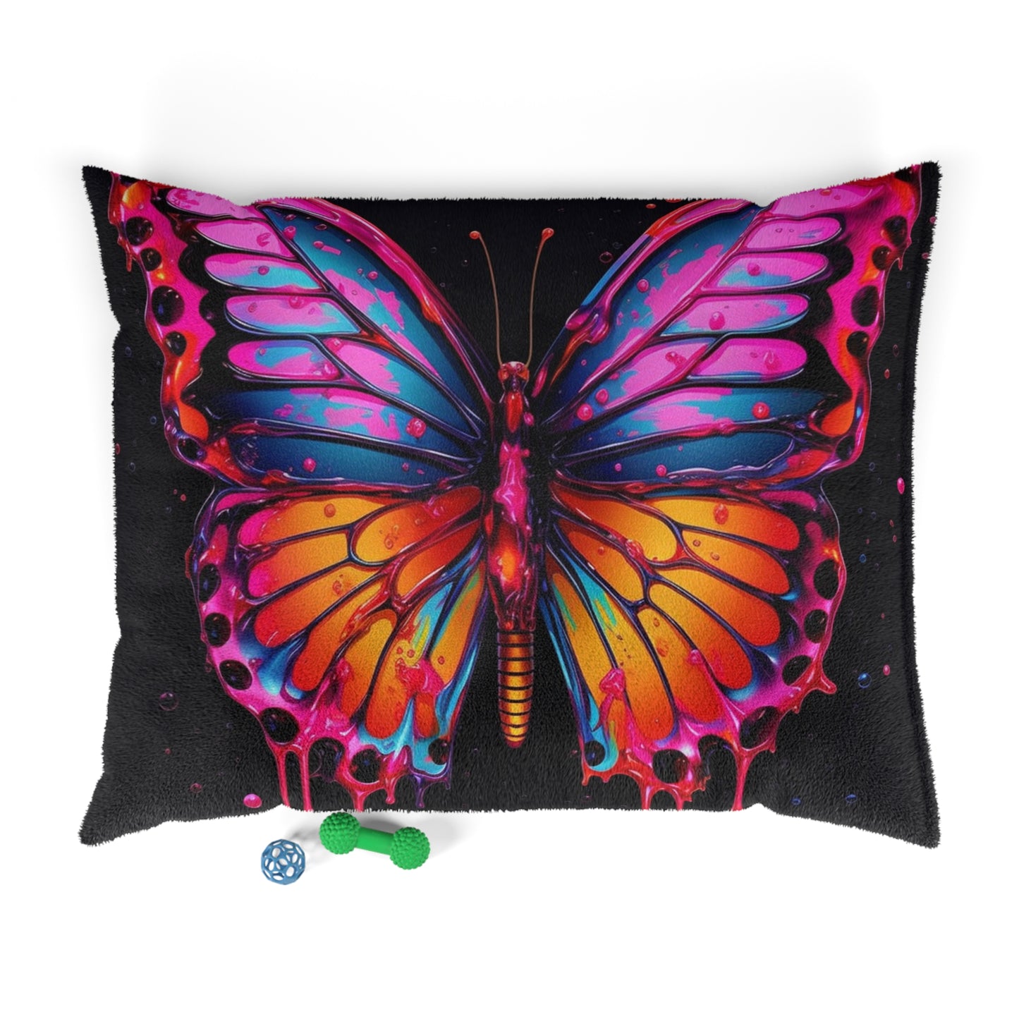 Pet Bed Pink Butterfly Flair 1