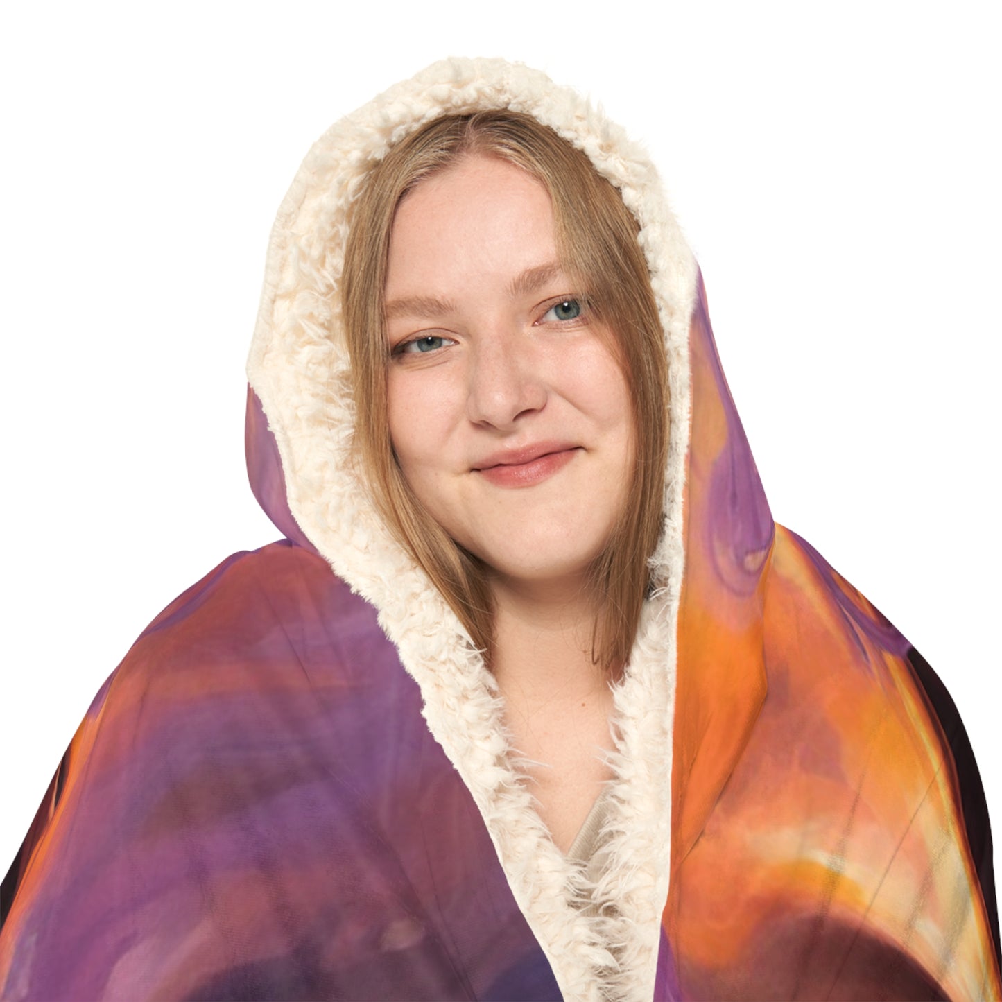 Snuggle Hooded Blanket Skull Flames 4