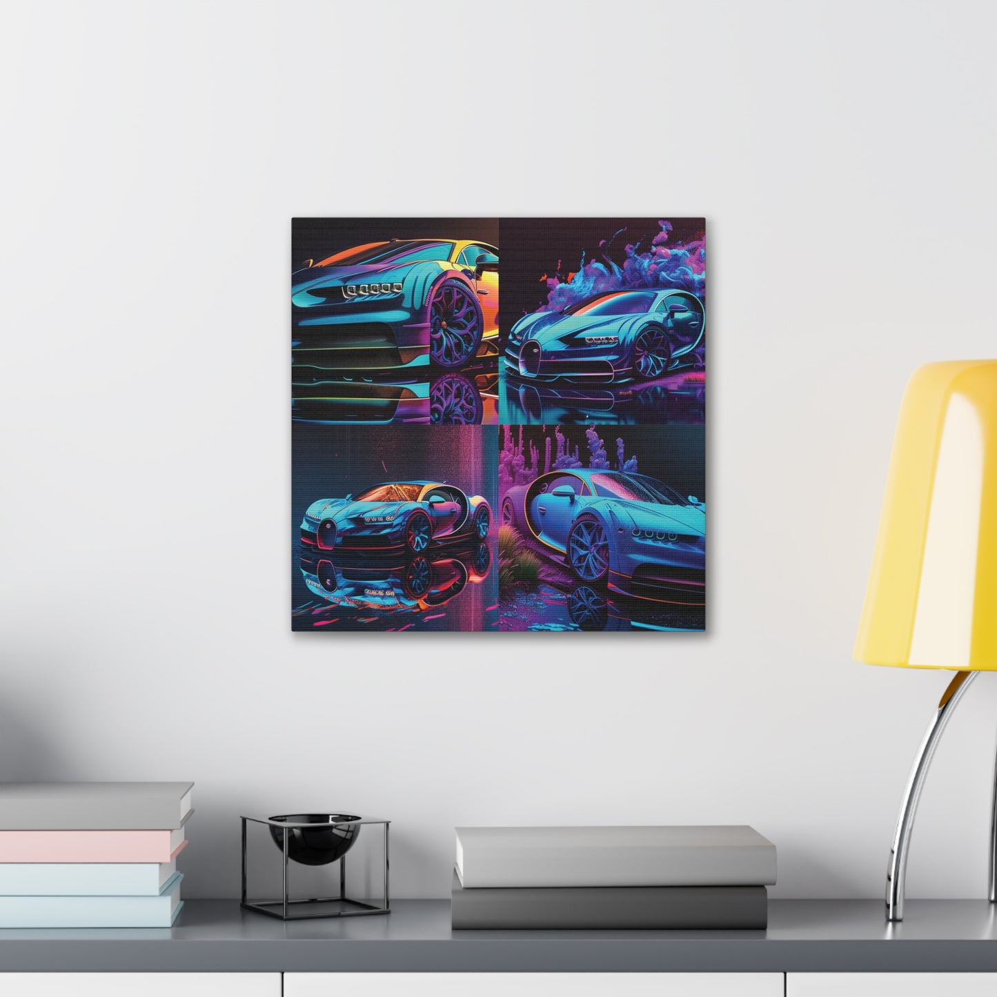 Canvas Gallery Wraps Bugatti Neon Chiron 5