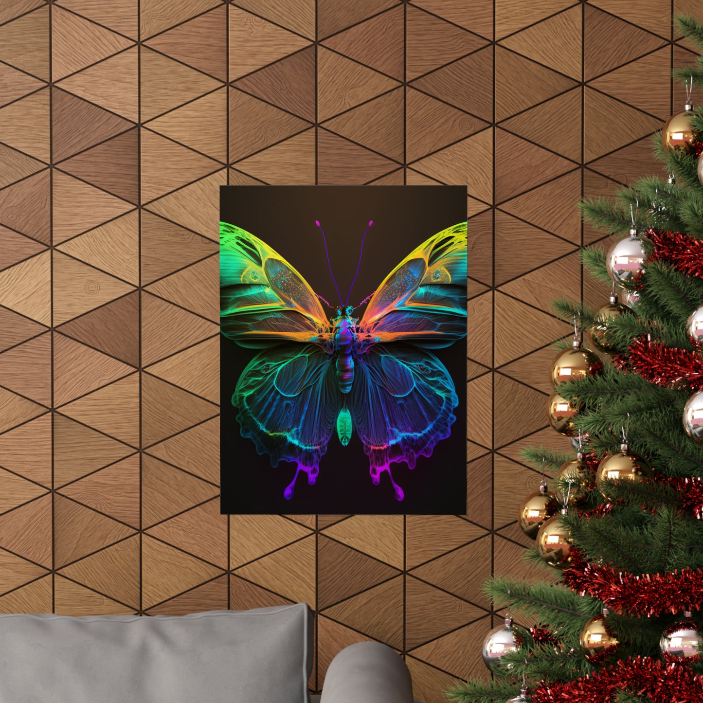 Premium Matte Vertical Posters Raw Hyper Color Butterfly 3