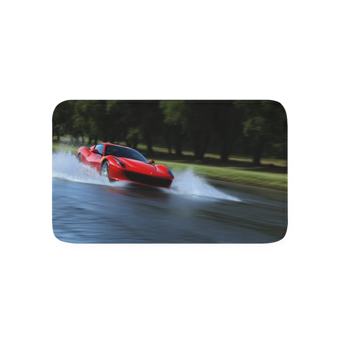 Memory Foam Bath Mat Water Ferrari Splash 3