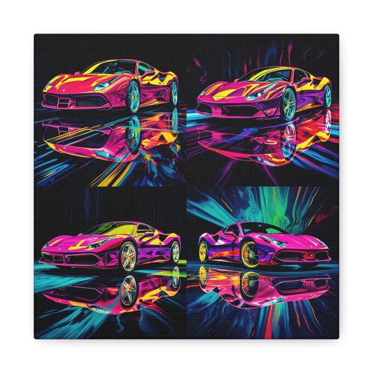 Canvas Gallery Wraps Pink Ferrari Macro 5