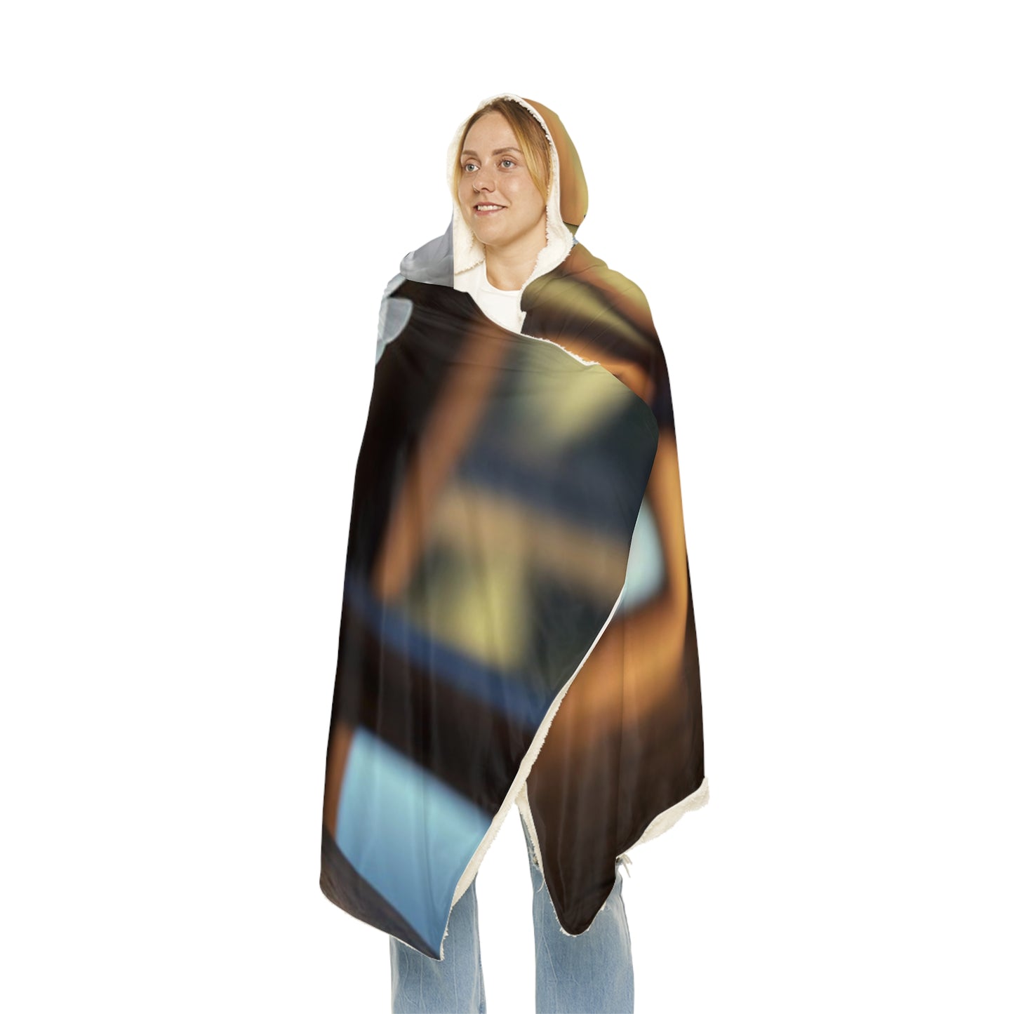 Snuggle Hooded Blanket White Peony glass vase 3