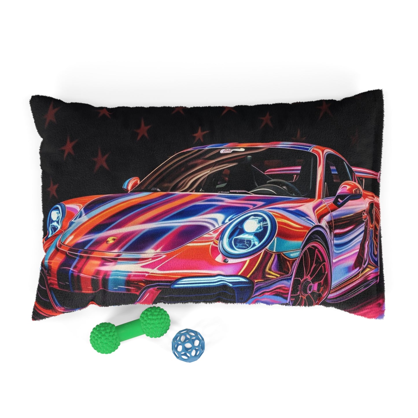 Pet Bed American Flag Colored Porsche 1