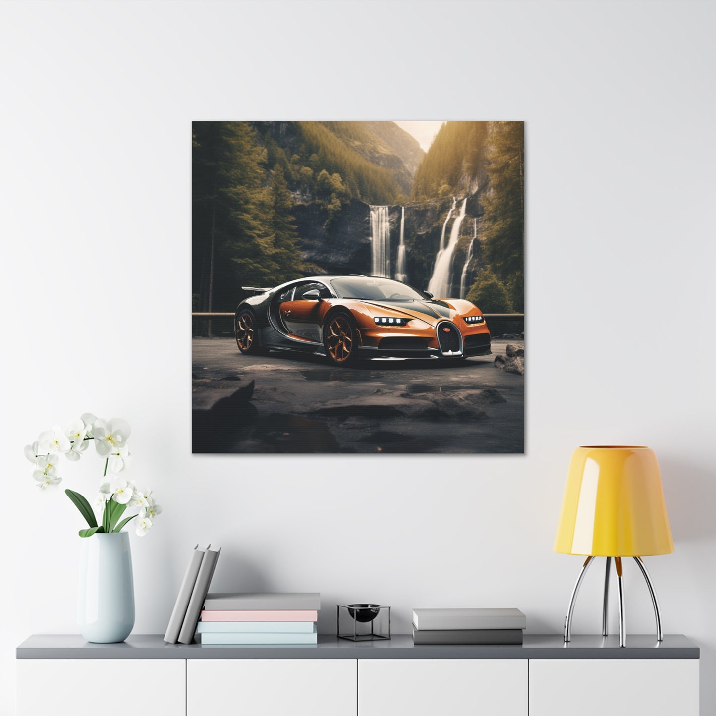 Canvas Gallery Wraps Bugatti Waterfall 3