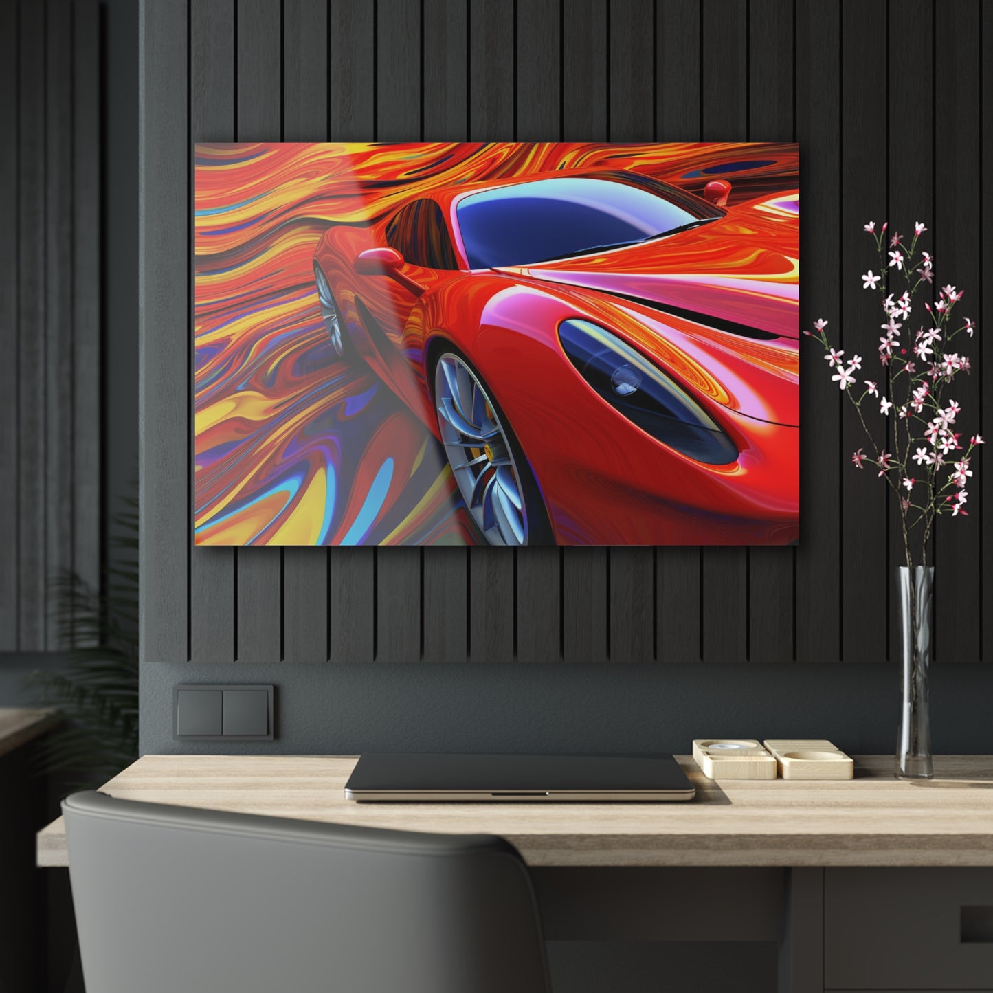 Acrylic Prints Ferrari Water Fusion 4