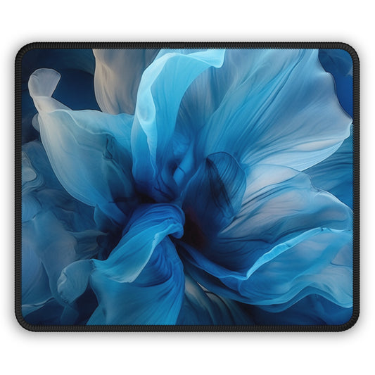 Gaming Mouse Pad  Blue Tluip Abstract 2