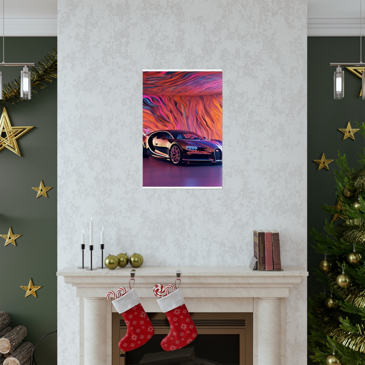 Premium Matte Vertical Posters Bugatti Abstract Flair 4