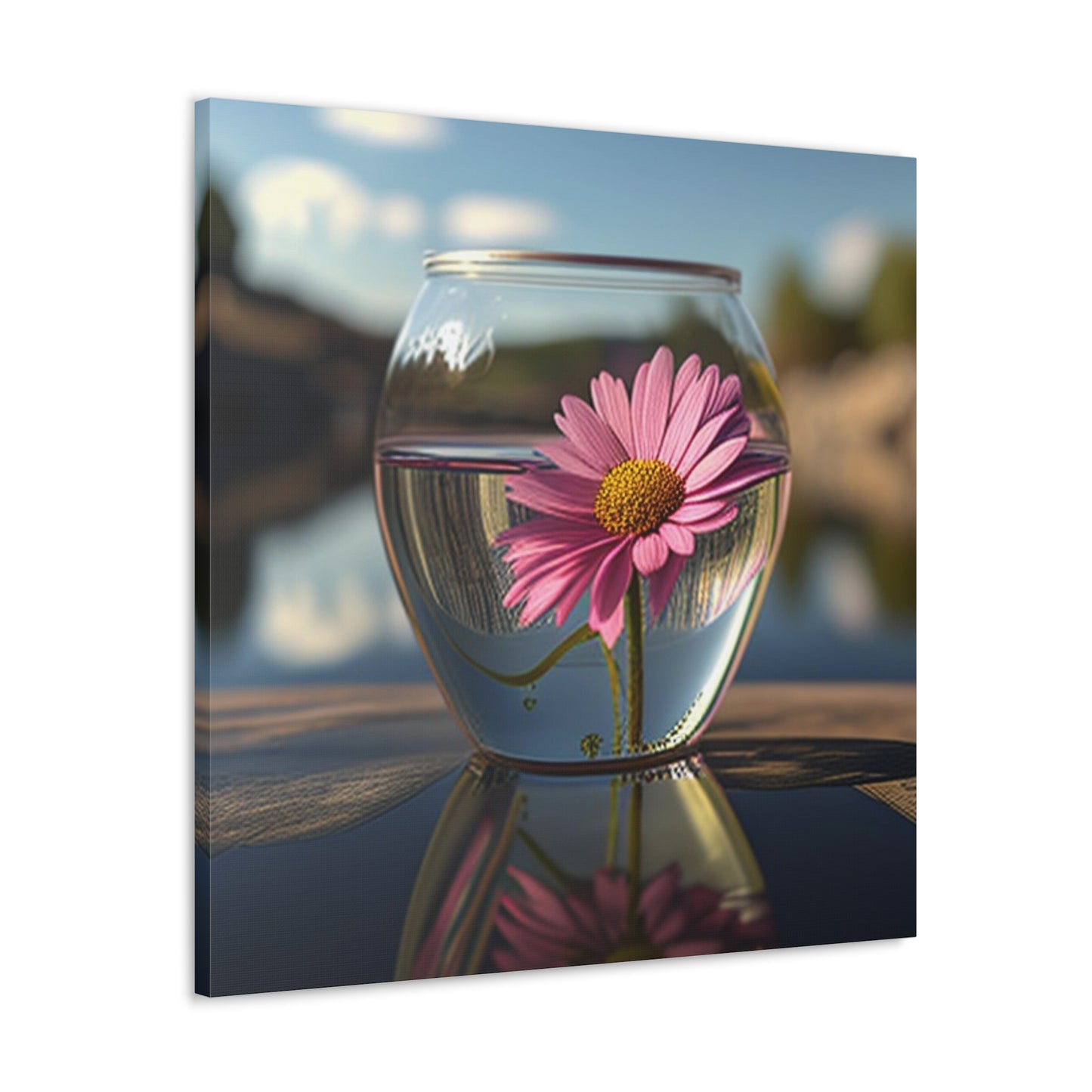 Canvas Gallery Wraps Pink Daisy 3