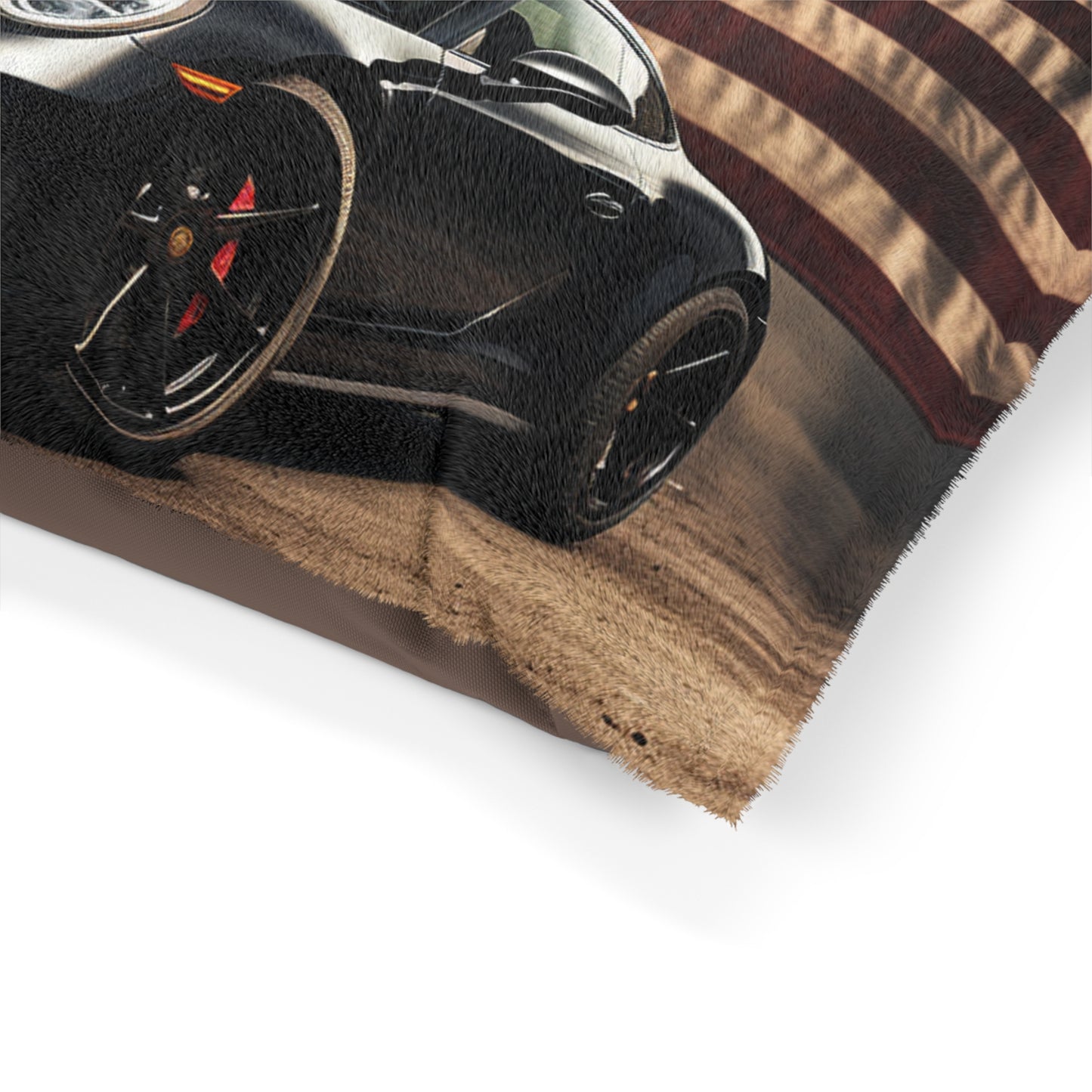 Pet Bed American Flag Background Porsche 4