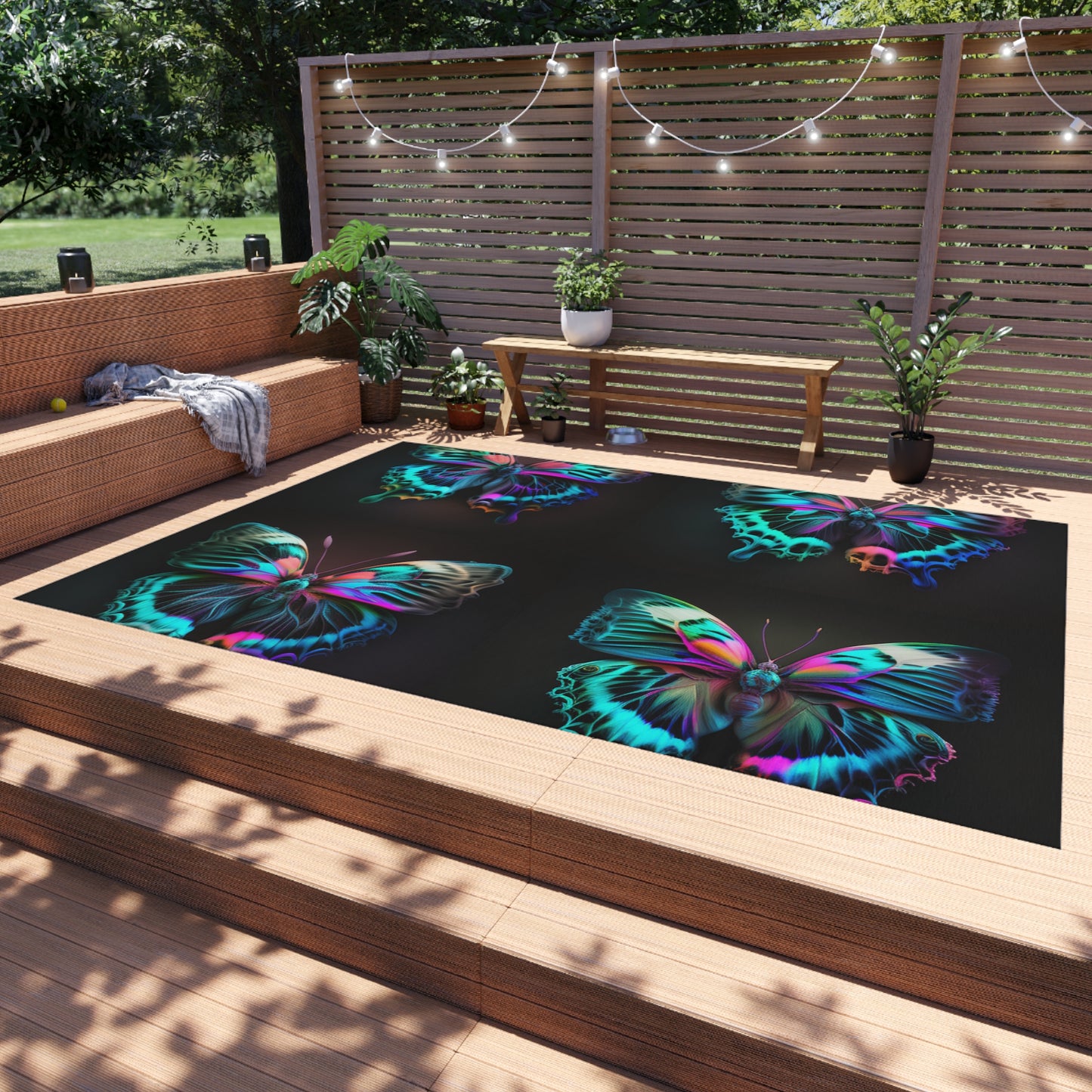 Outdoor Rug  Neon Butterfly Fusion 5