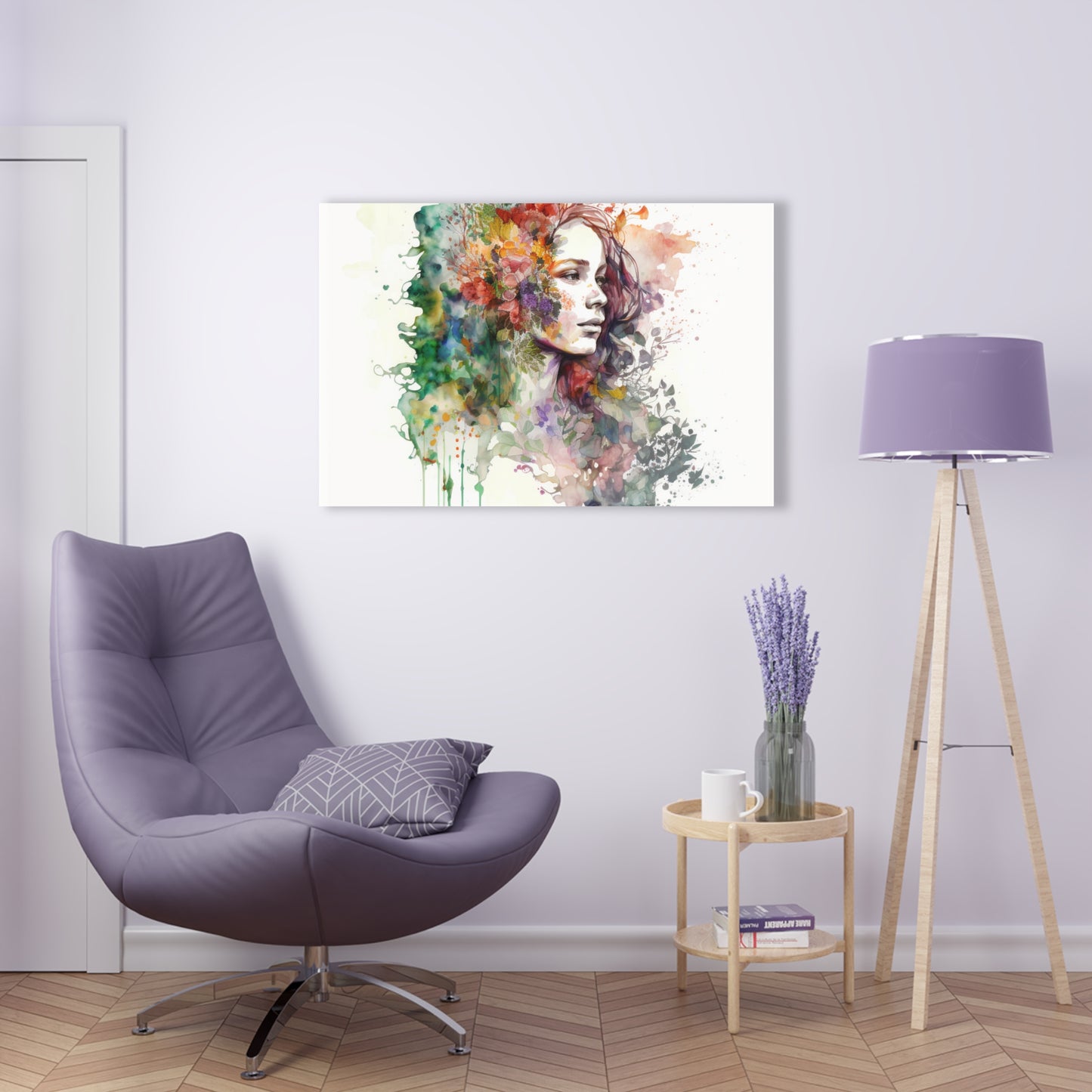 Acrylic Prints Mother Nature Bright Spring Colors Realistic Watercolor 3