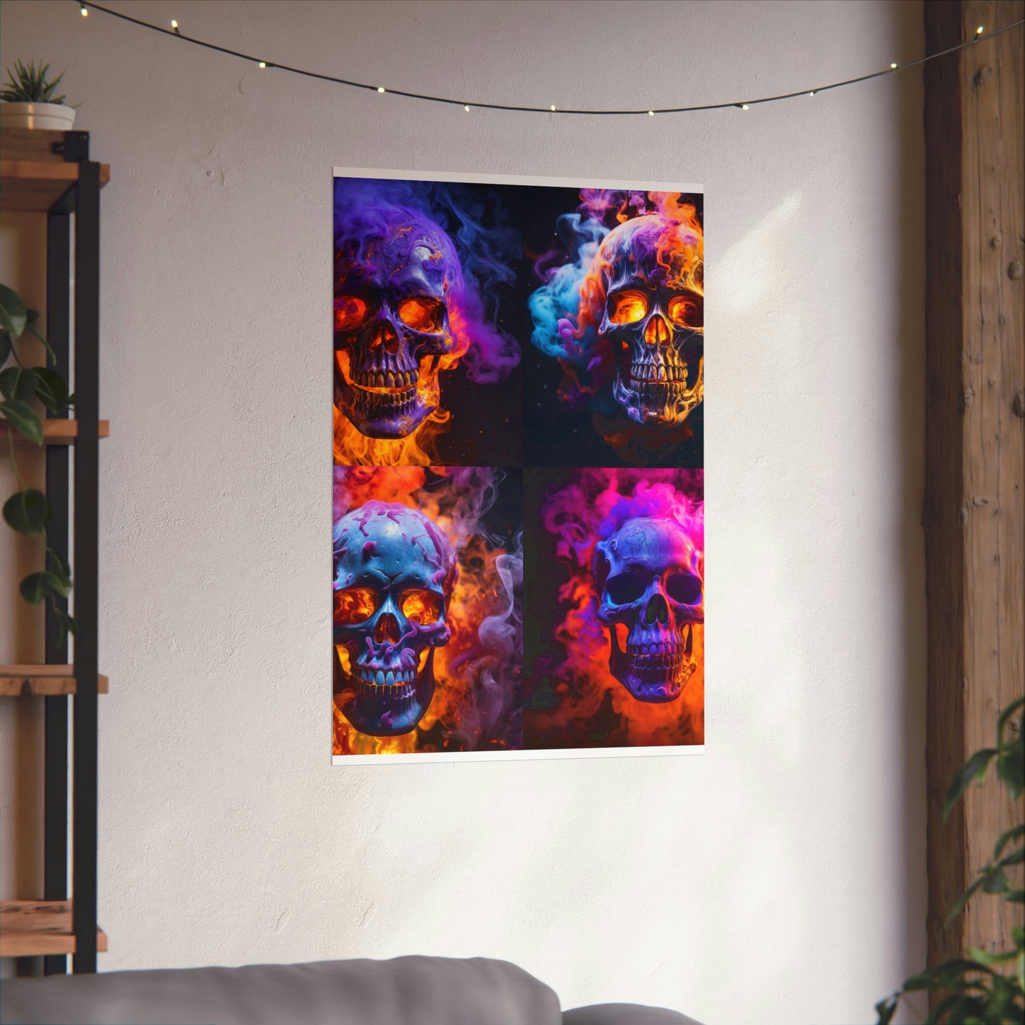 Premium Matte Vertical Posters Macro Skull 5