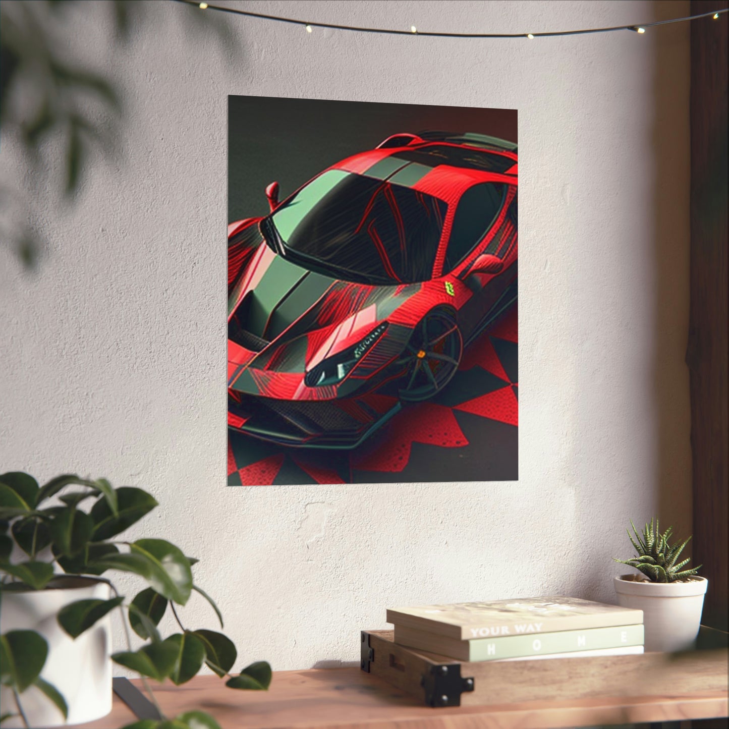 Premium Matte Vertical Posters Ferrari Hyper 2