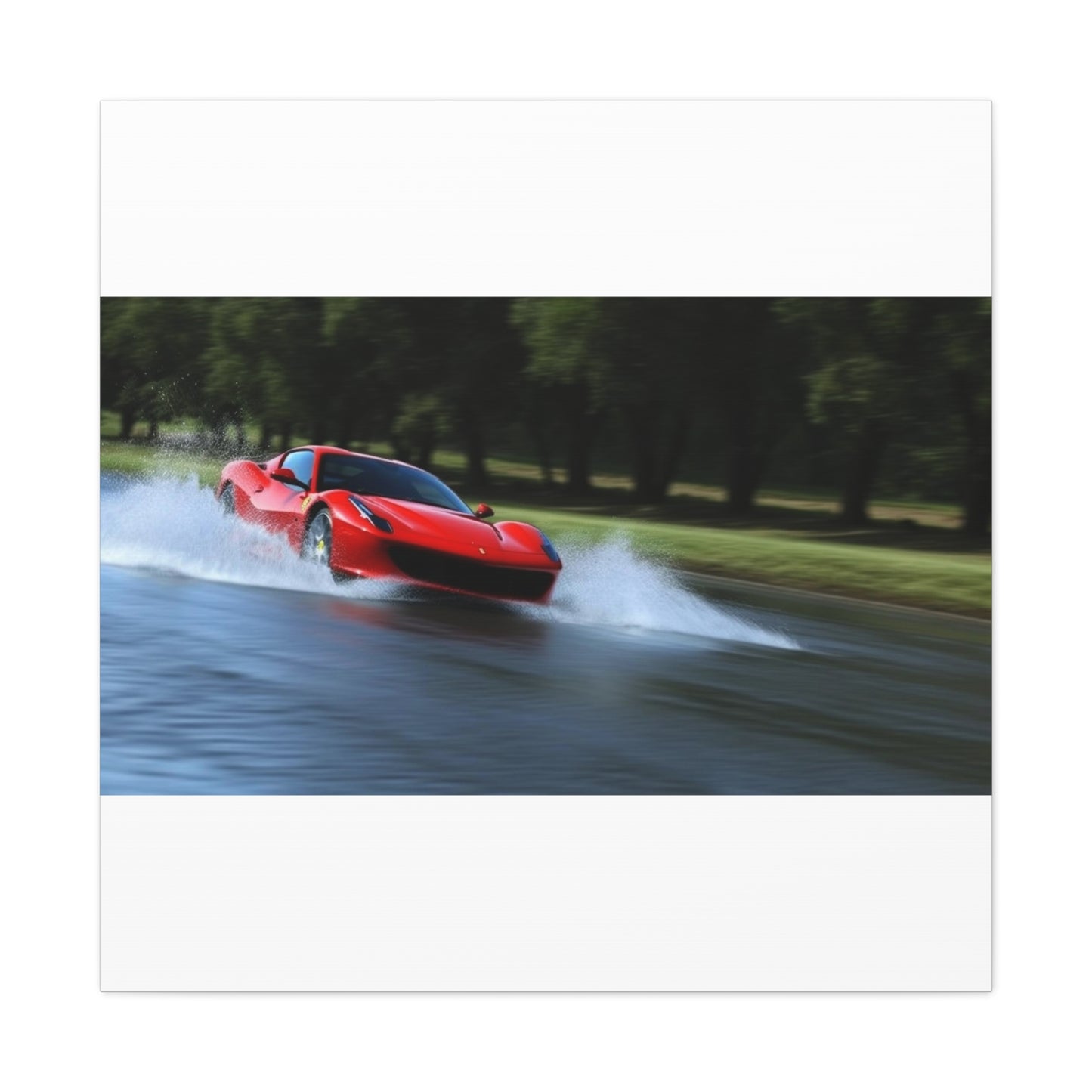 Canvas Gallery Wraps Water Ferrari Splash 3