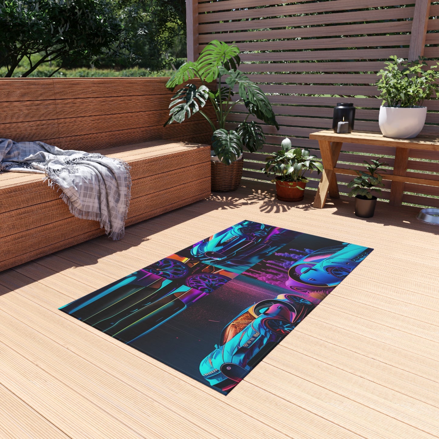 Outdoor Rug  Bugatti Neon Chiron 5