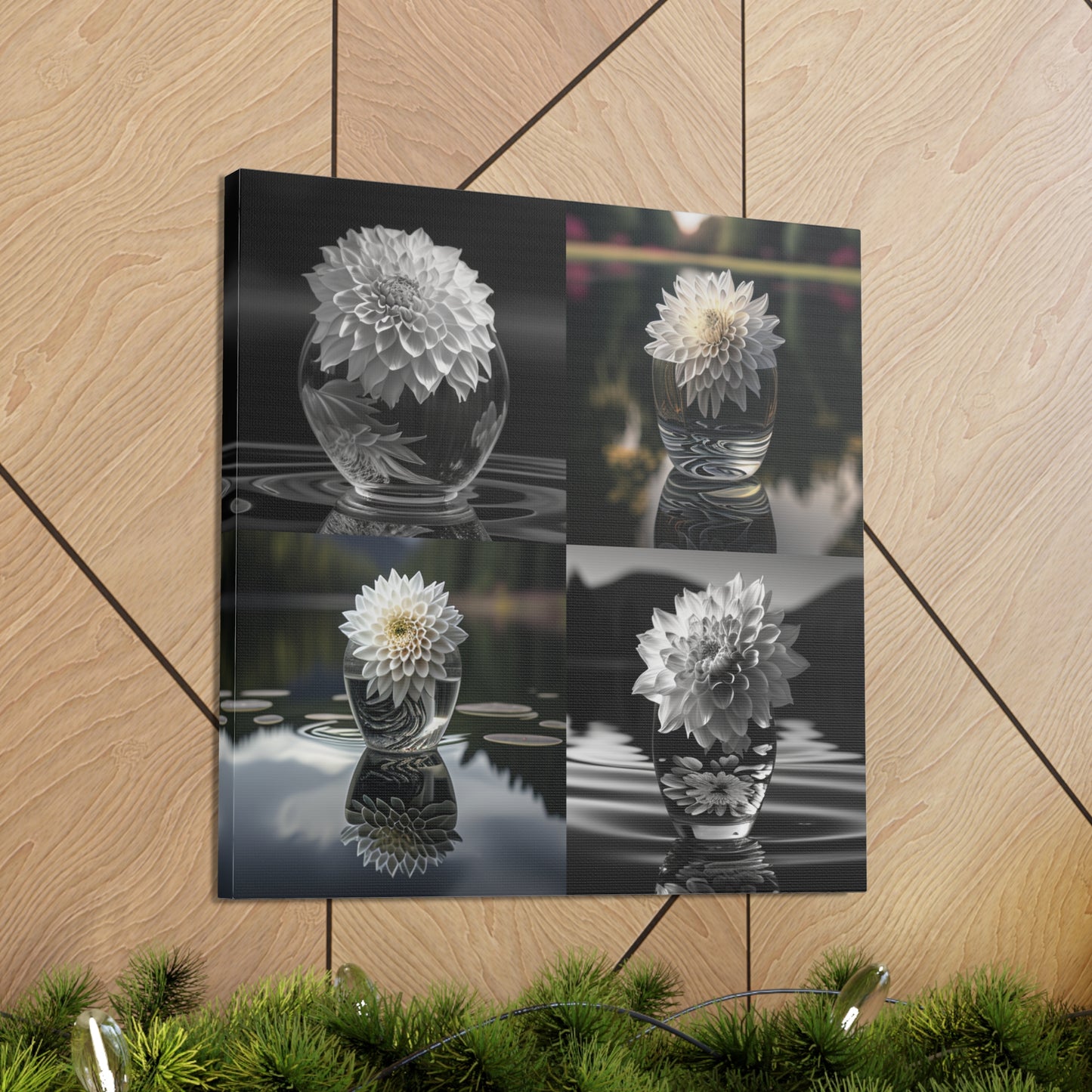 Canvas Gallery Wraps White Dahlia 5