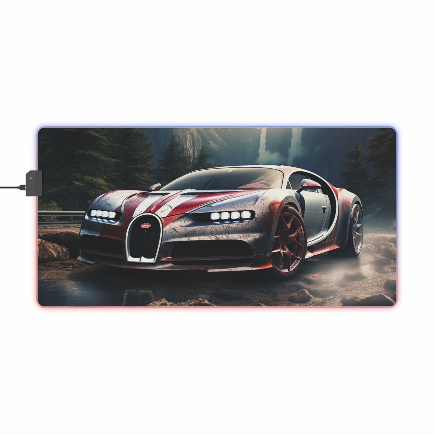 LED Gaming Mouse Pad Bugatti Waterfall 4