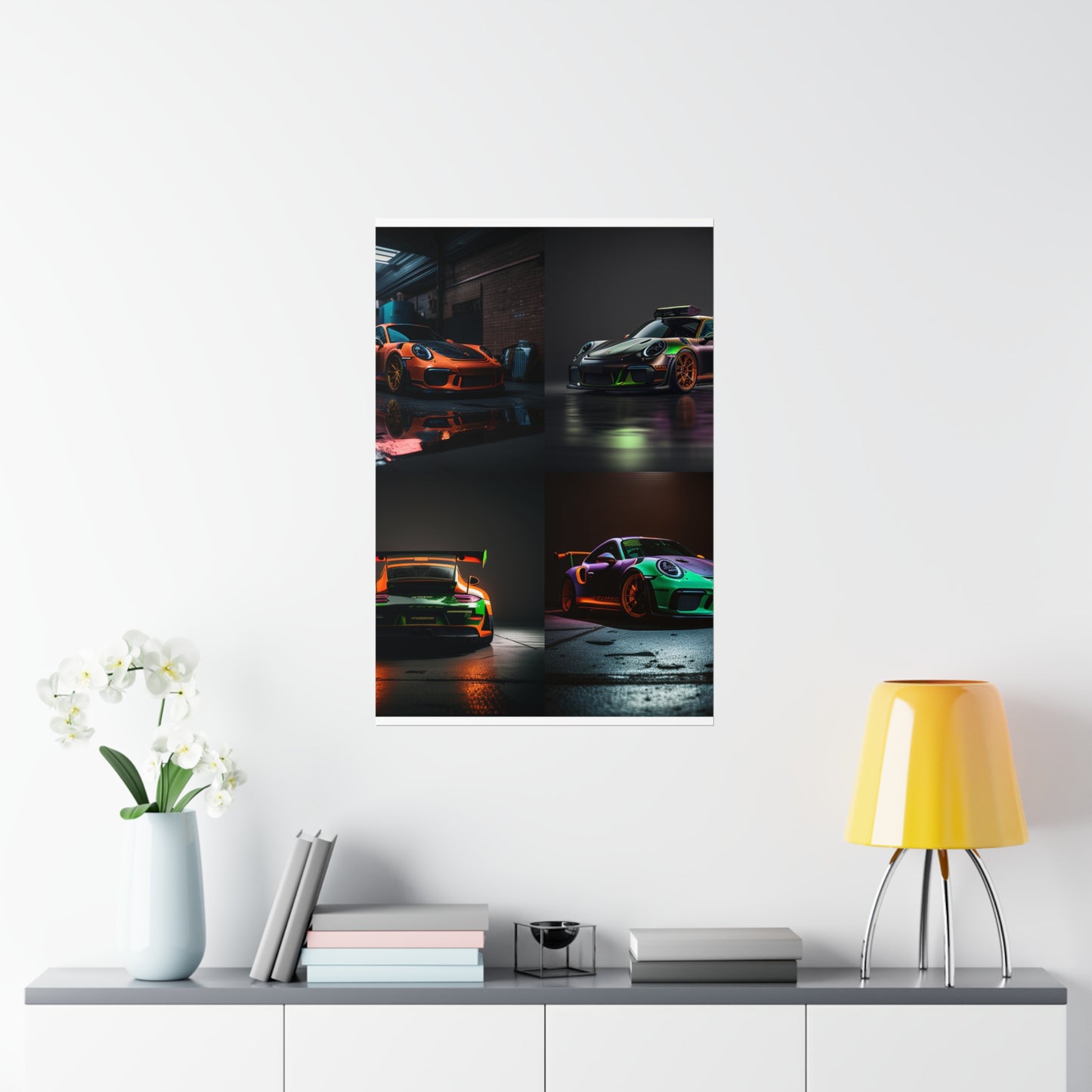 Premium Matte Vertical Posters Porsche Color 5