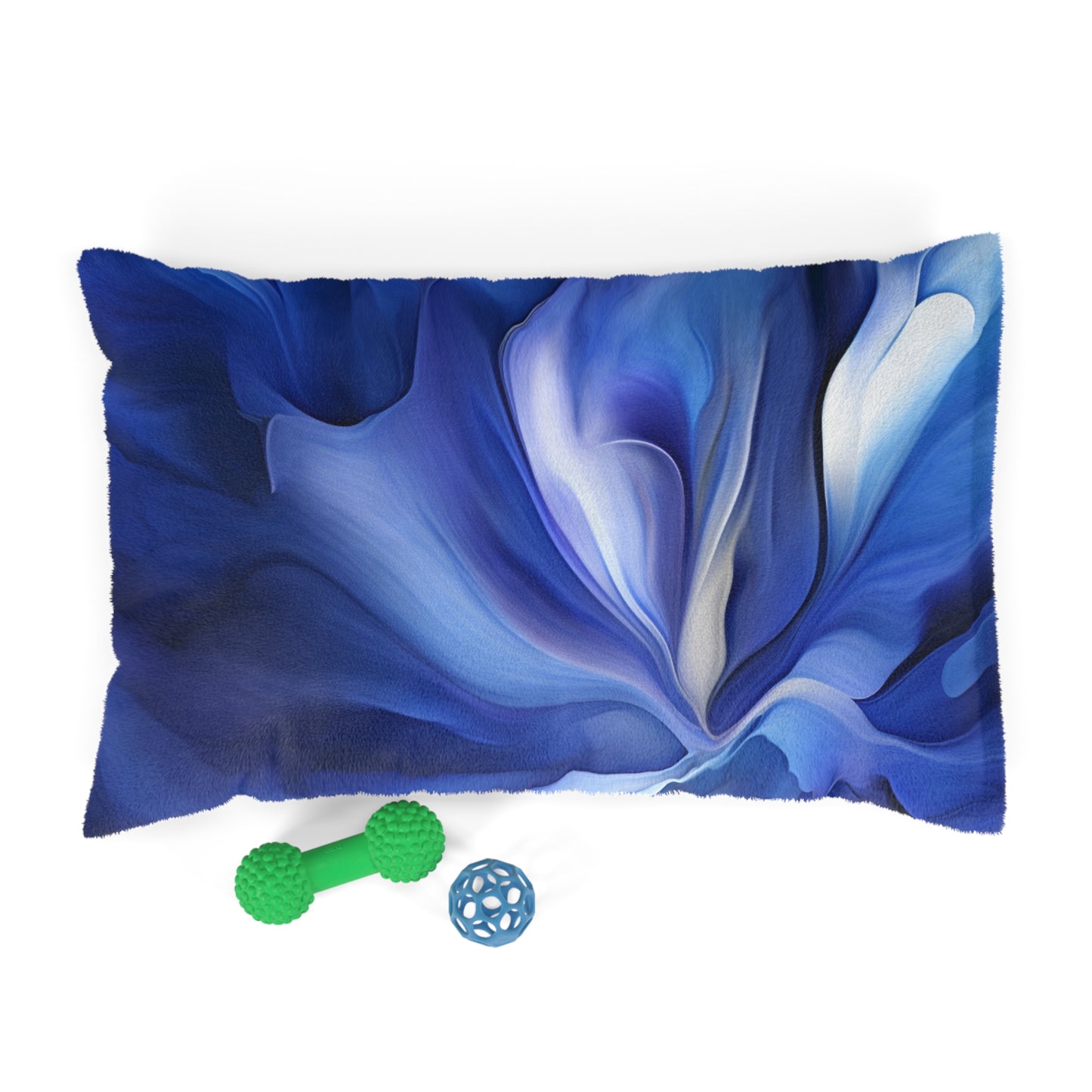 Pet Bed Abstract Blue Tulip 3