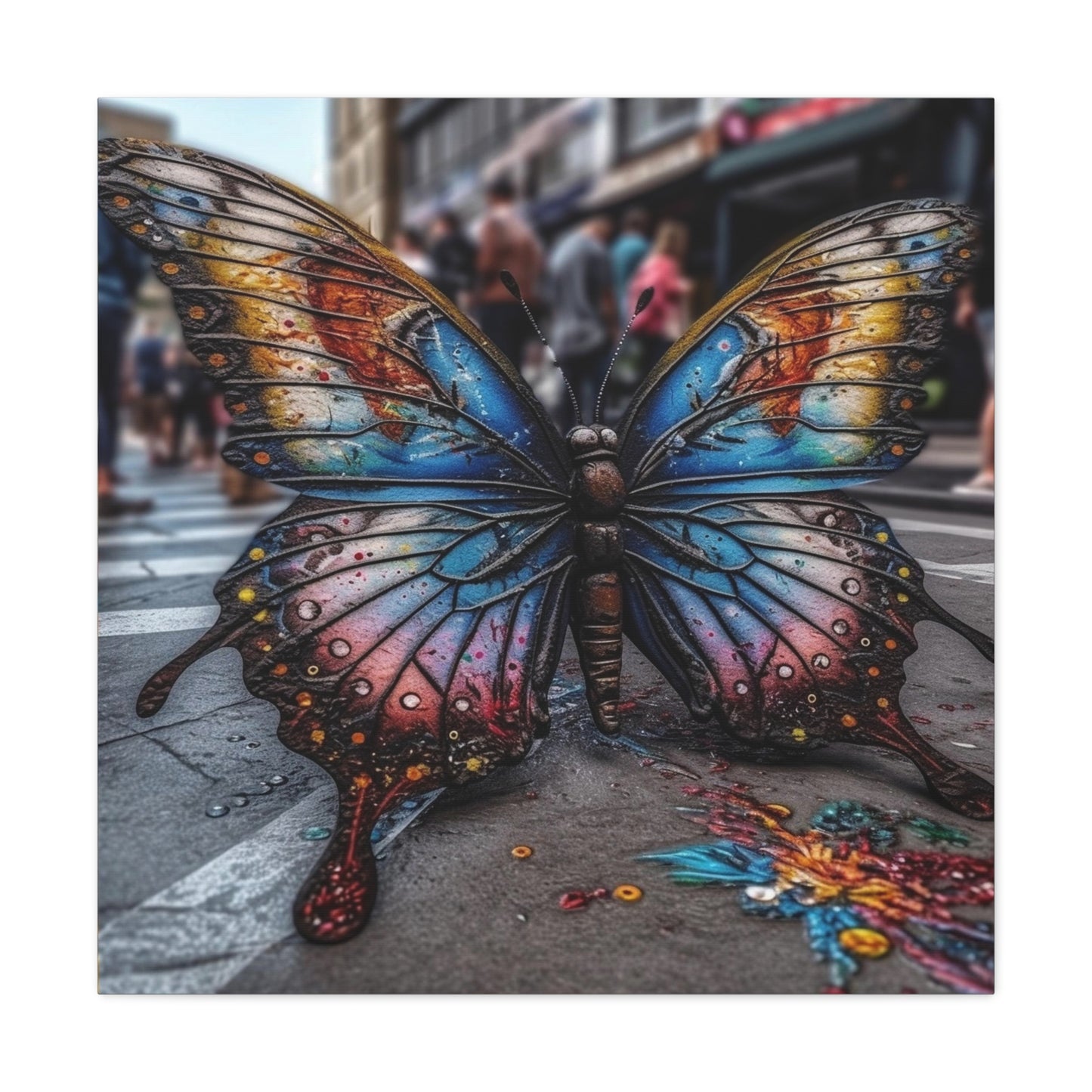 Canvas Gallery Wraps Liquid Street Butterfly 4