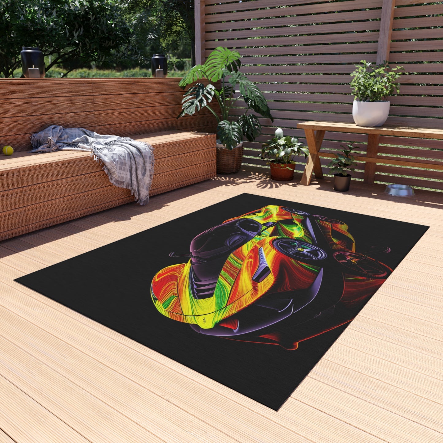 Outdoor Rug  Ferrari Neon 4