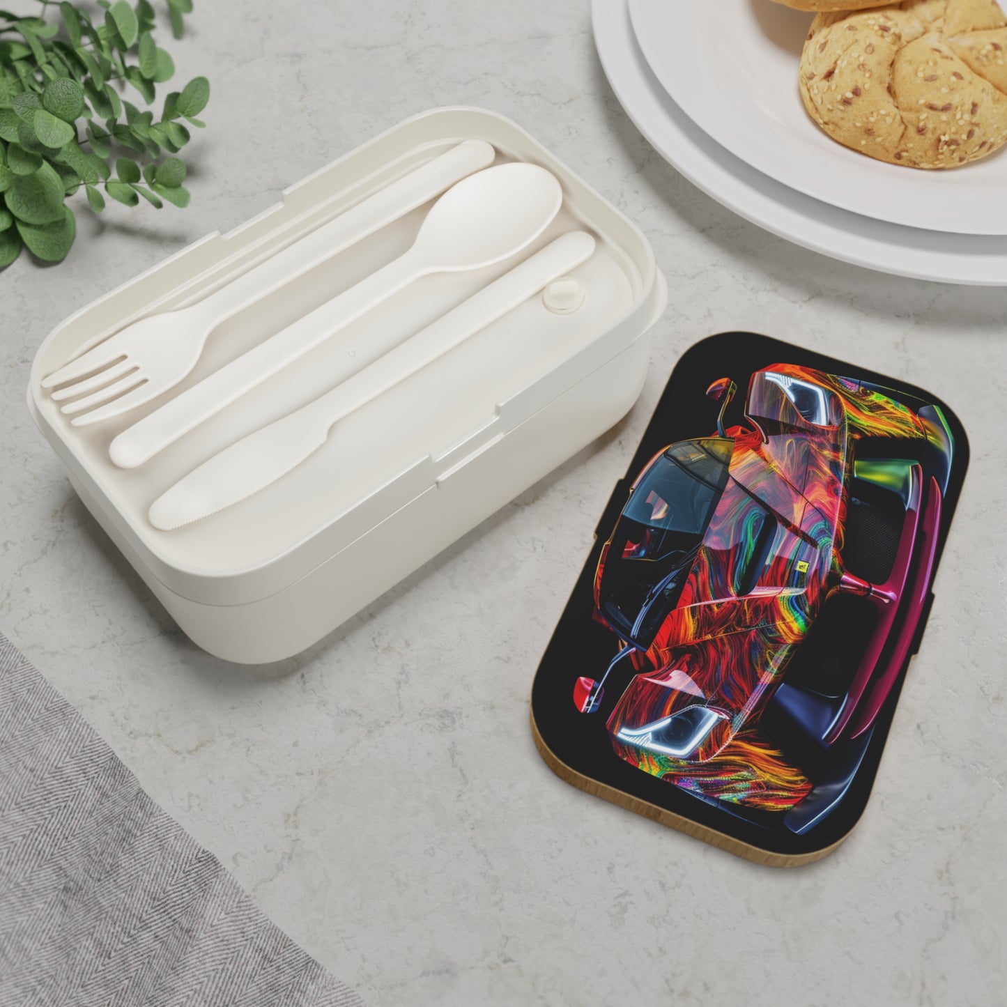 Bento Lunch Box Ferrari Neon 3