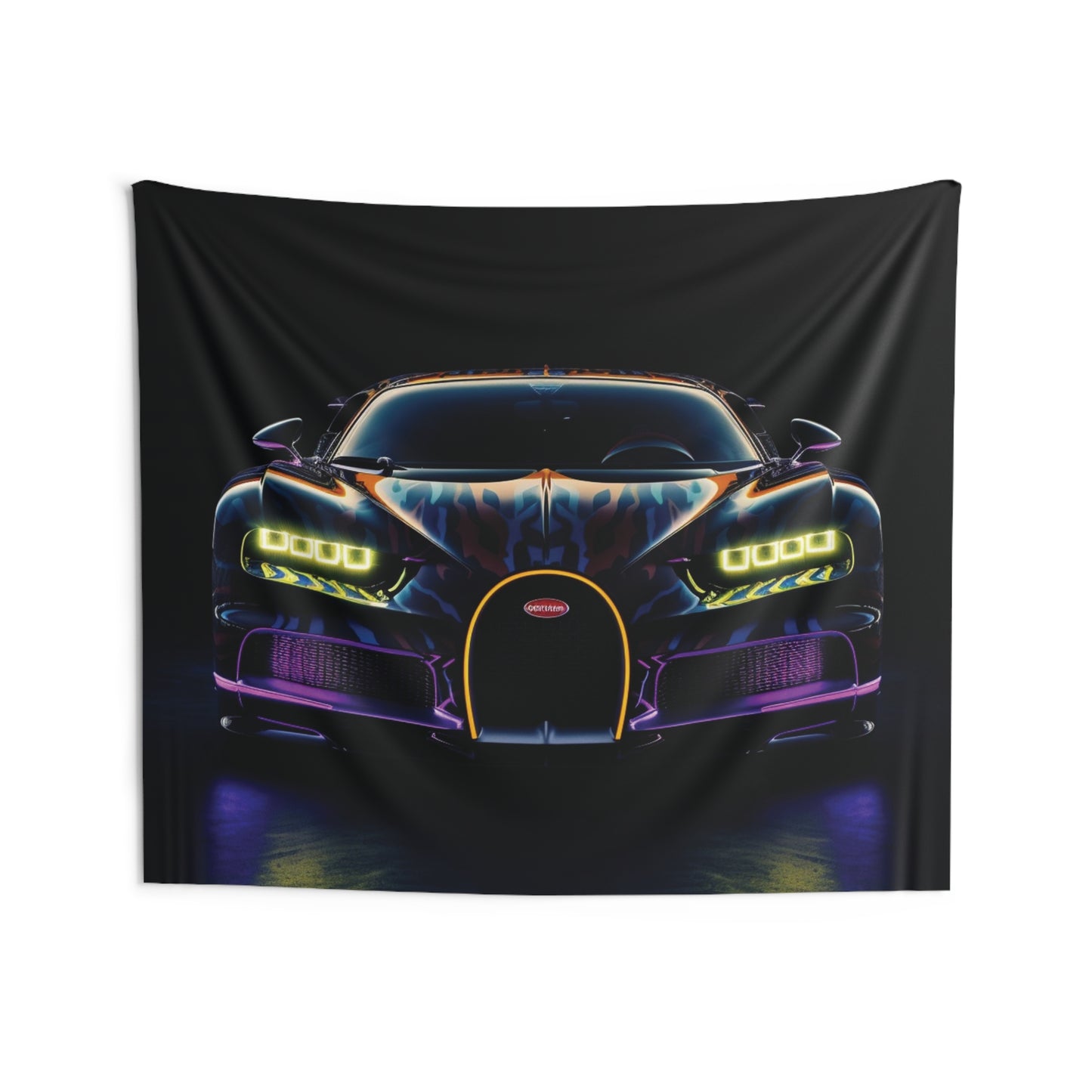 Indoor Wall Tapestries Hyper Bugatti Chiron 3