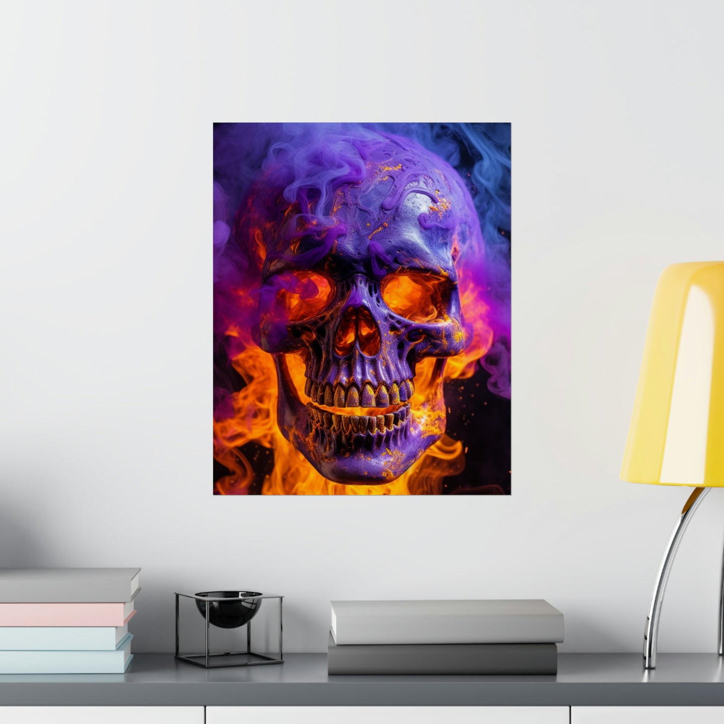 Premium Matte Vertical Posters Macro Skull 1